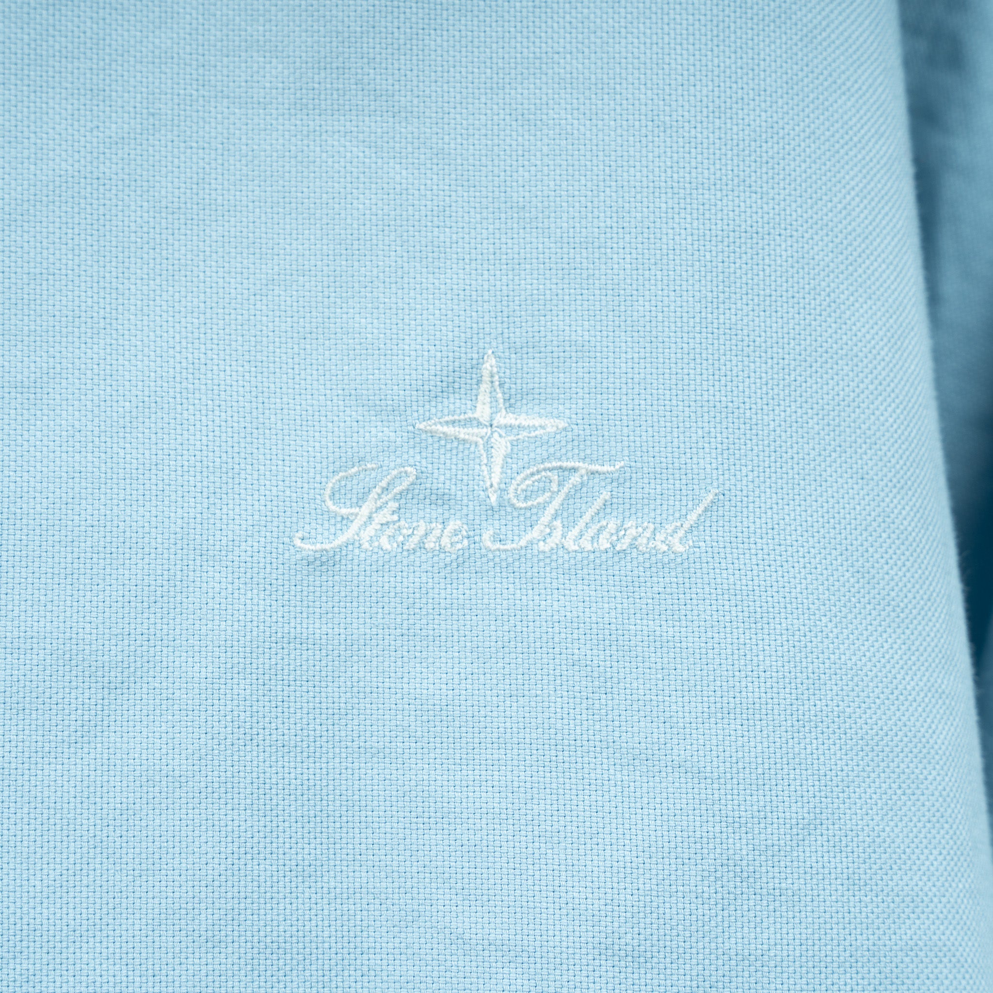 Stone Island Overhemd Lichtblauw | Organic Cotton Oxford
