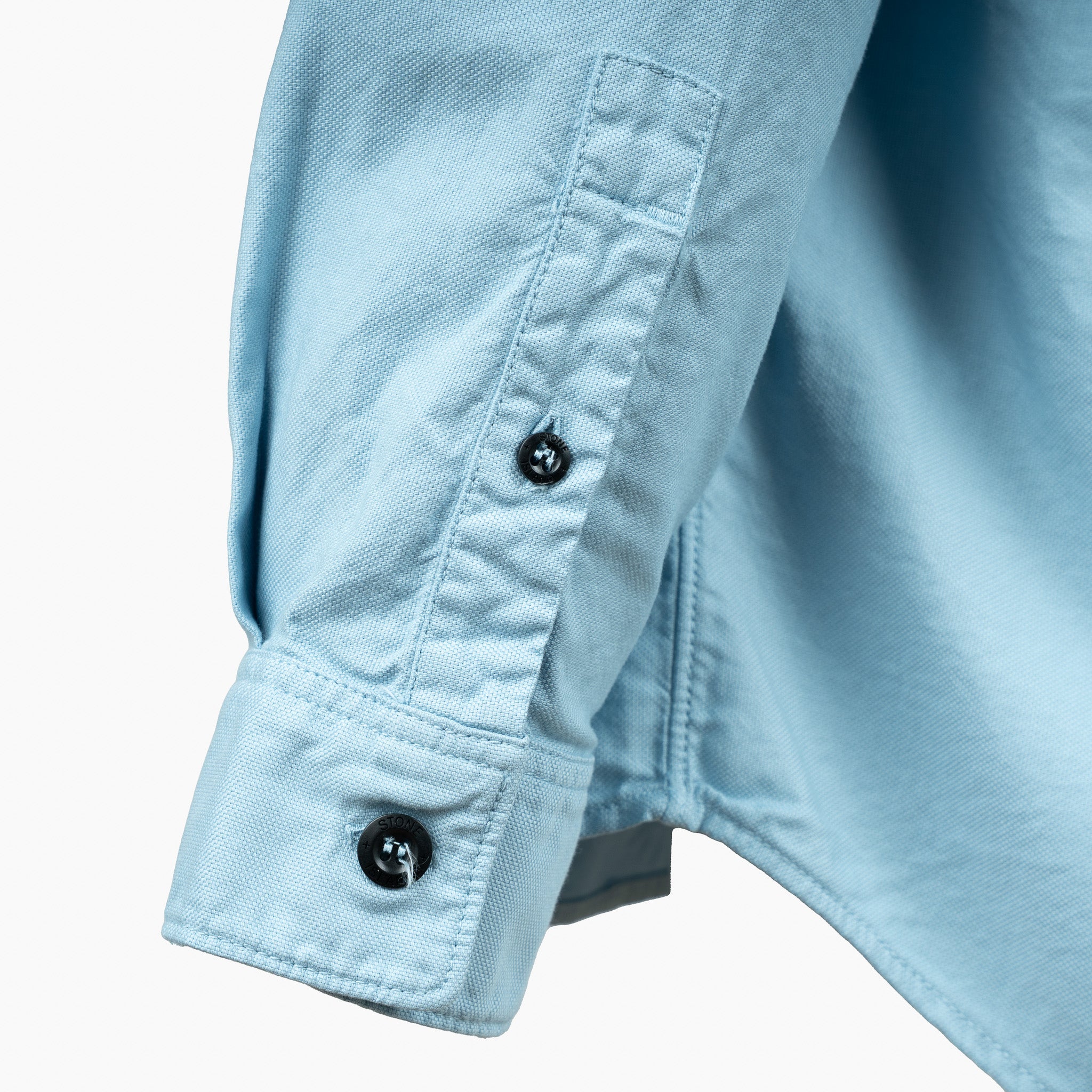 Stone Island Overhemd Lichtblauw | Organic Cotton Oxford