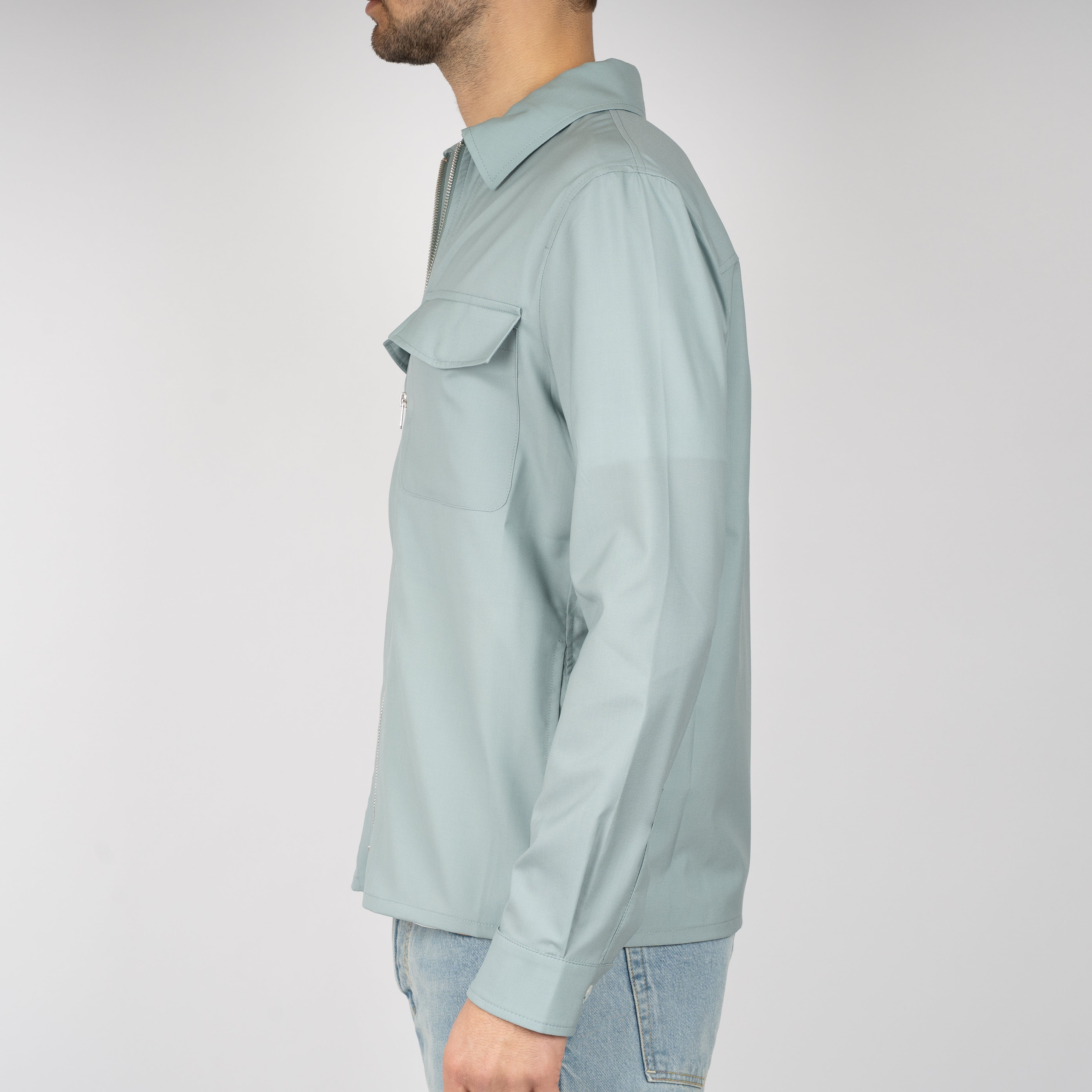Marco Pescarolo Overshirt Mintgroen | Urus