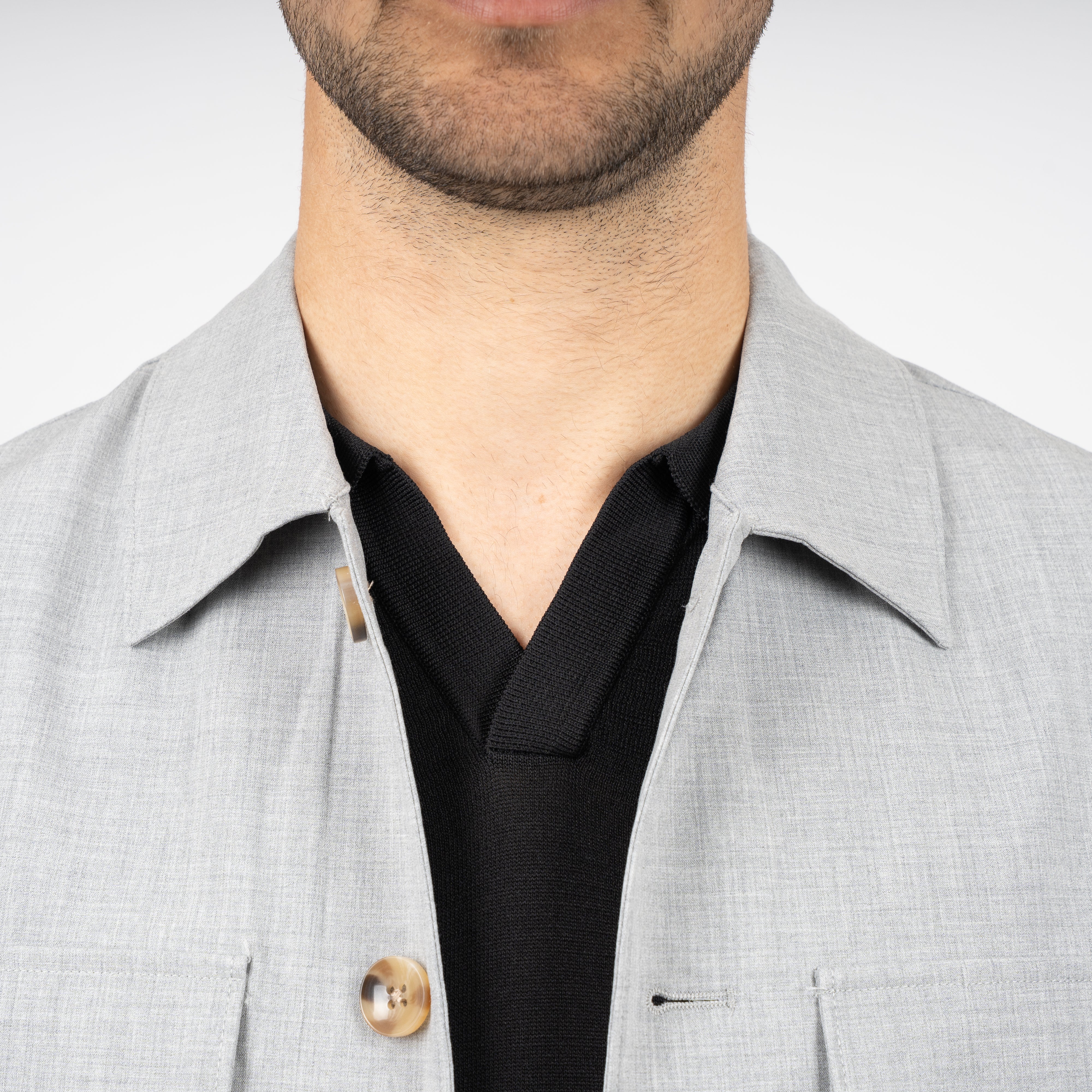 SEVEN DIALS Overshirt Grijs | Ronan