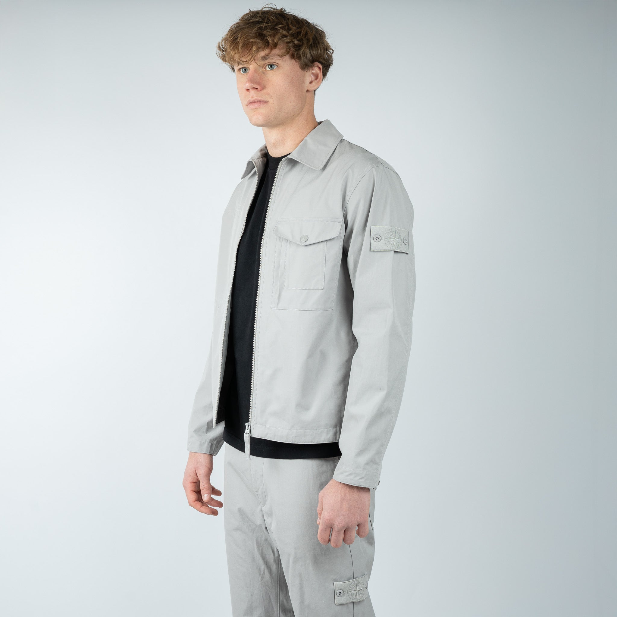 Stone Island Overshirt Grijs | Ghost
