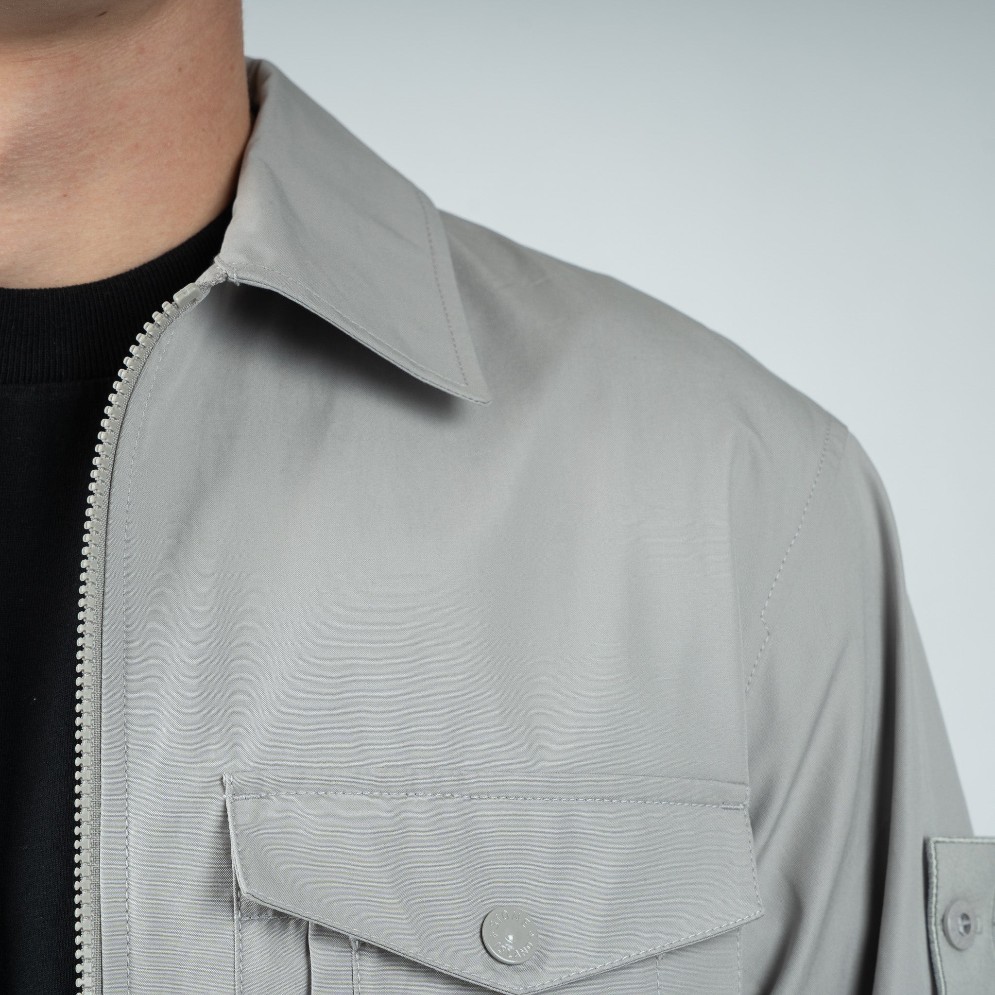Stone Island Overshirt Grijs | Ghost