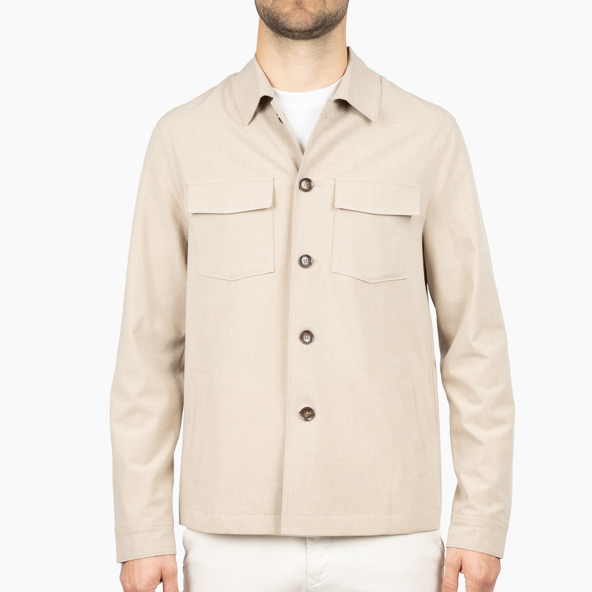 SEVEN DIALS Overshirt Beige | Ronan