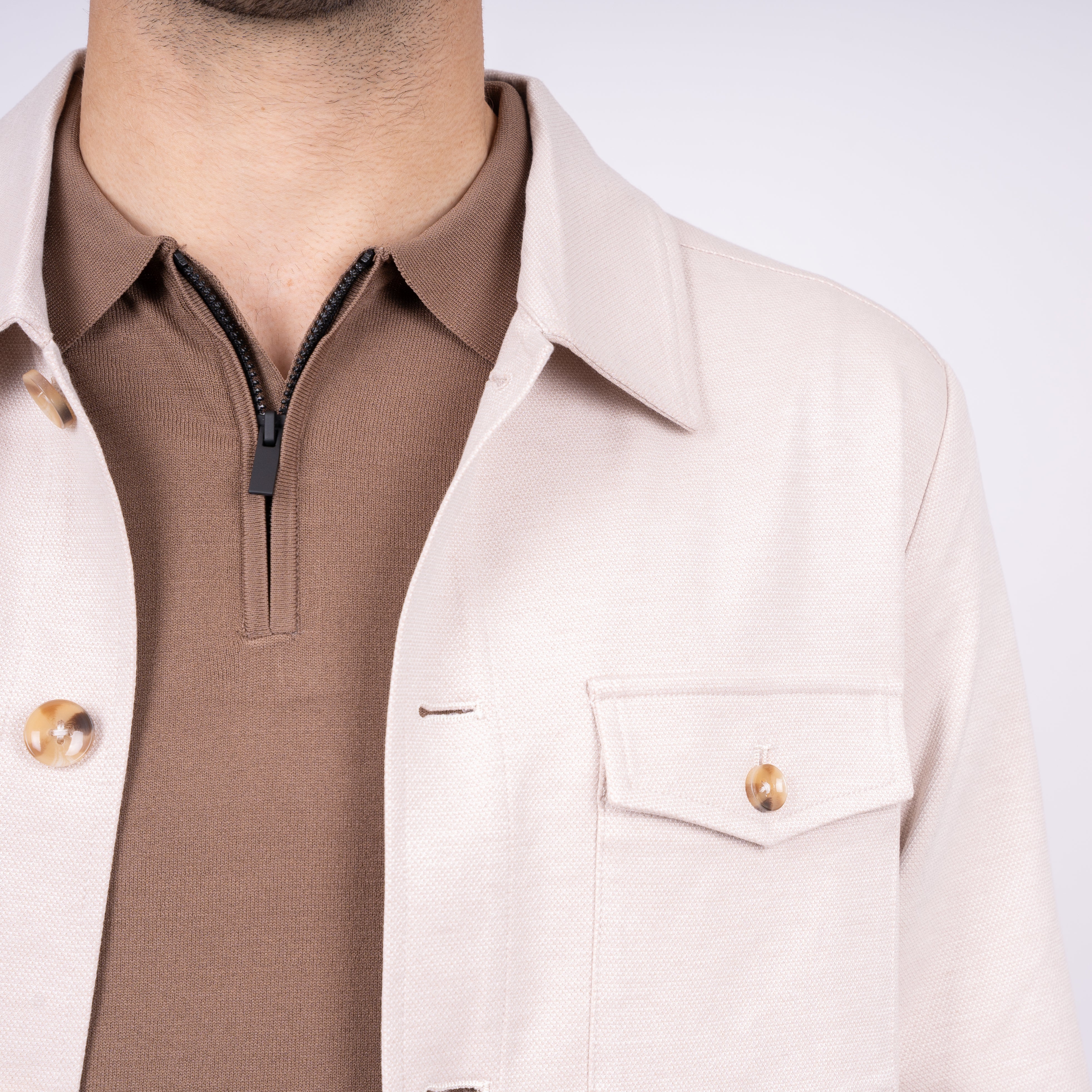 SEVEN DIALS Overshirt Beige | Ardwolf