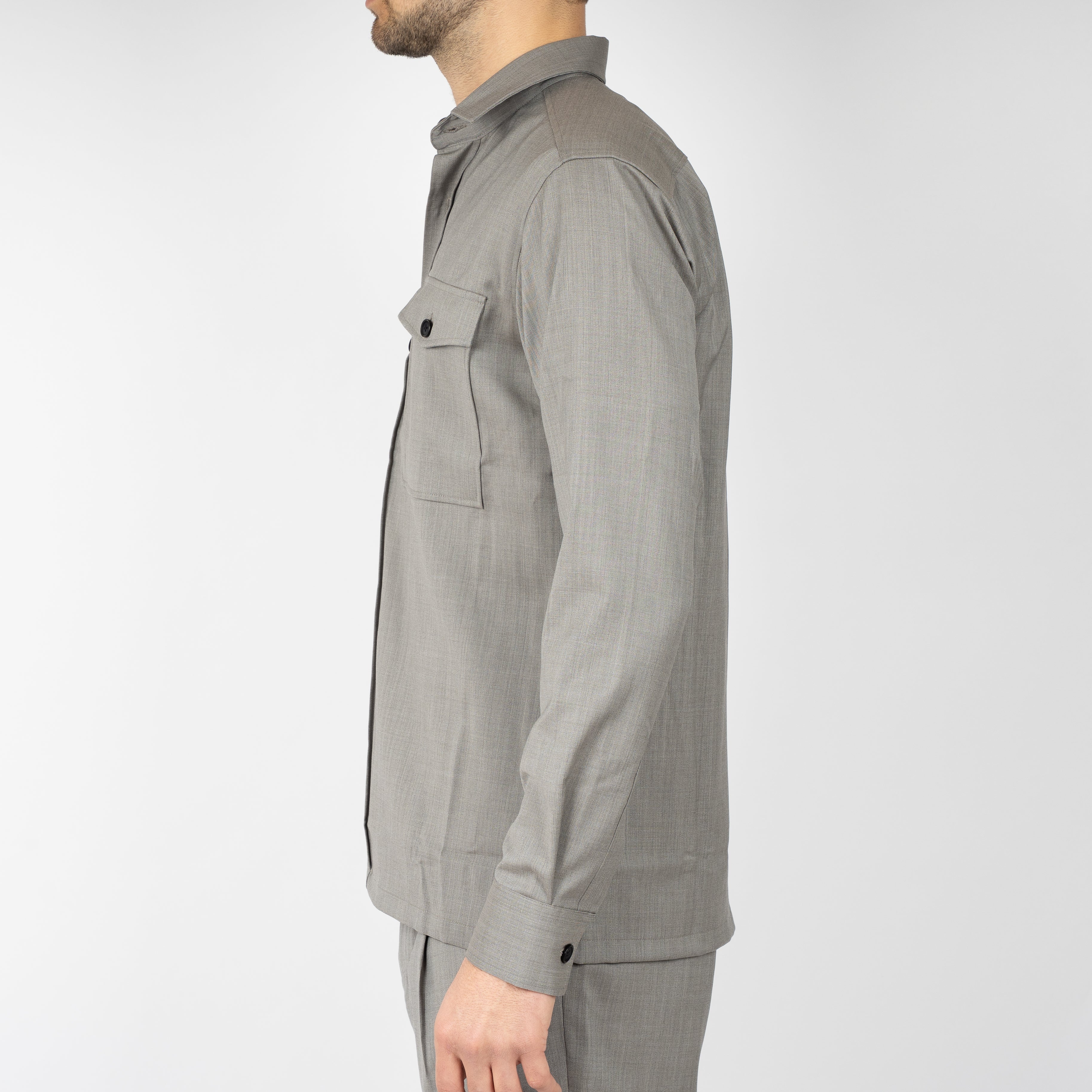 Genti Overshirt Beige | Marzotto B-Dynamic