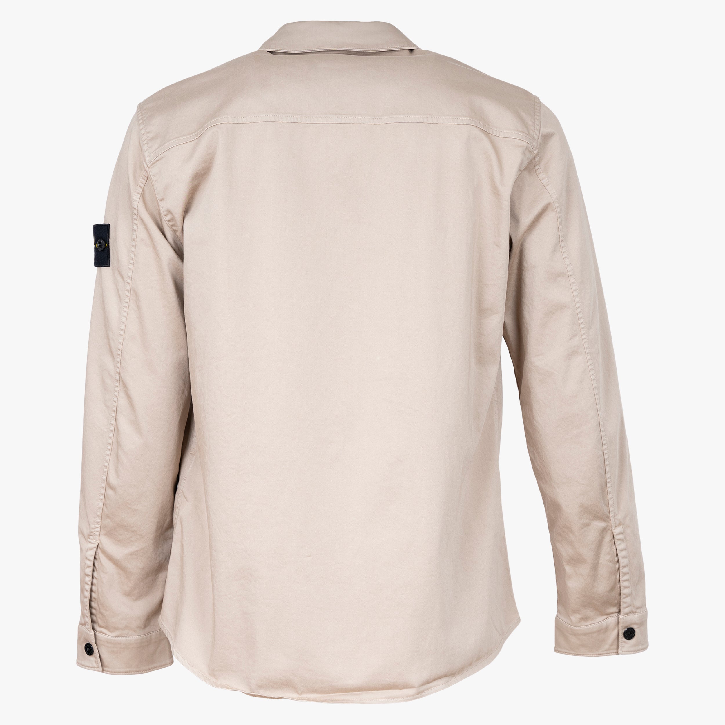 Stone Island Overshirt Beige | Stretch Cotton Satin