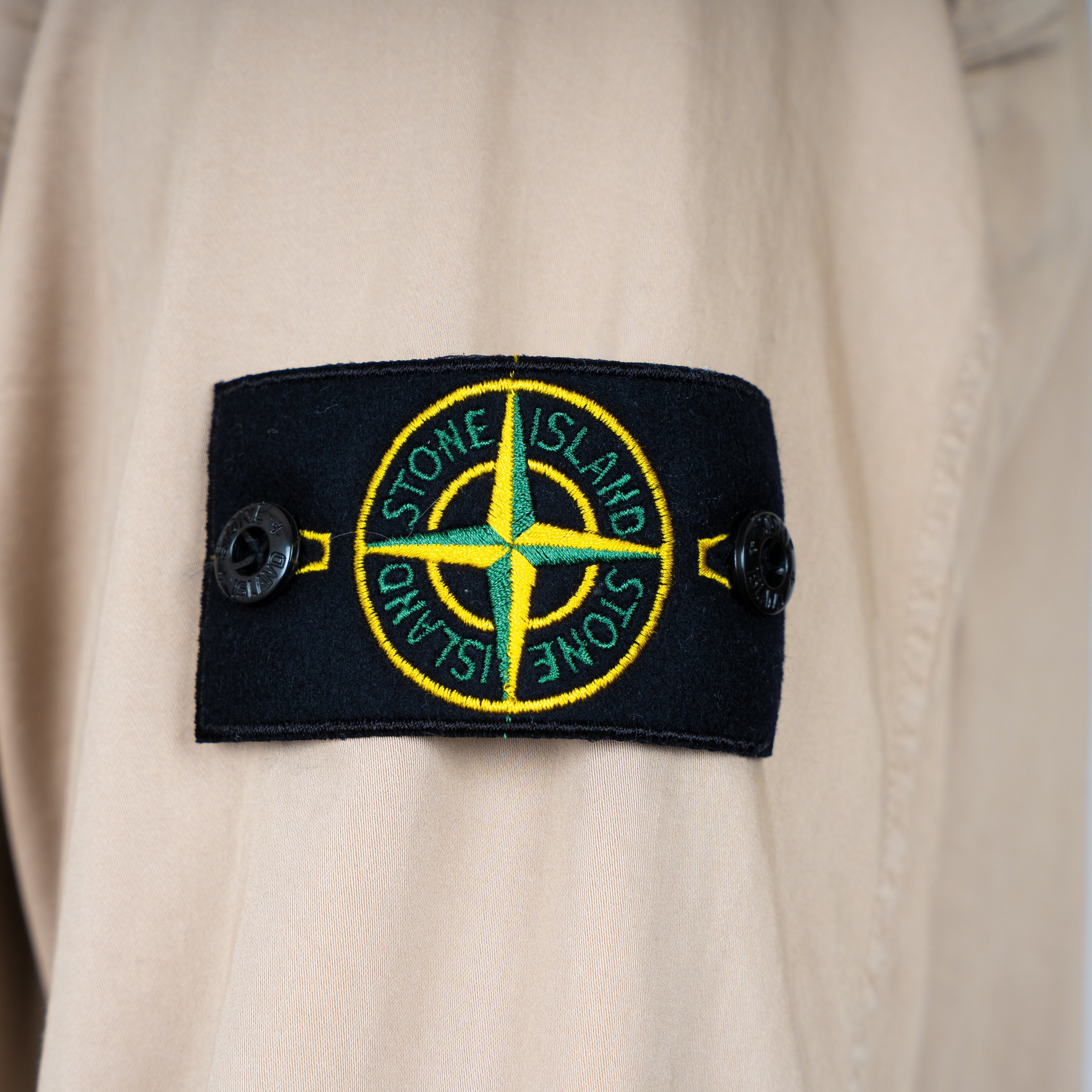 Stone Island Overshirt Beige | Stretch Cotton Satin