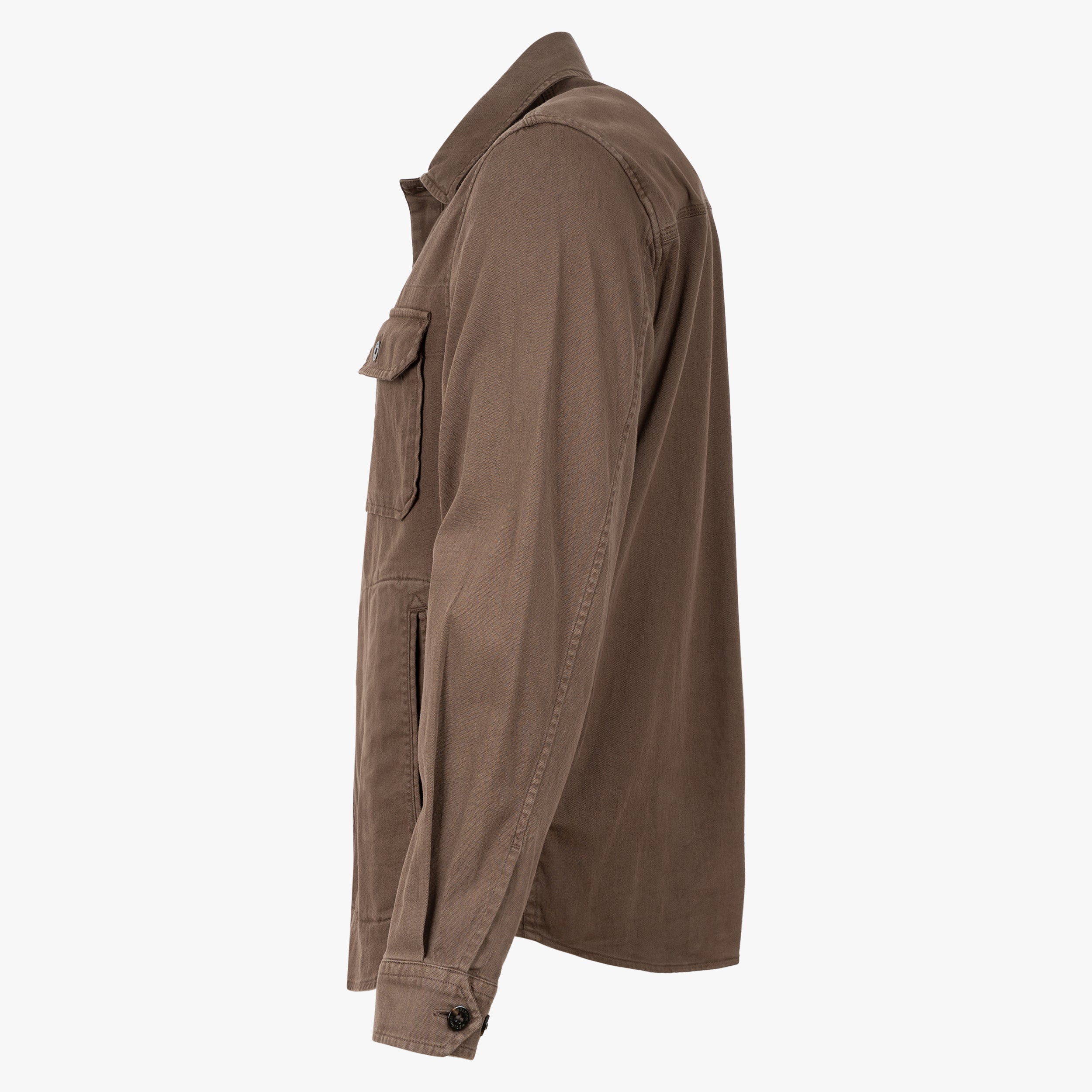Woolrich Overshirt Bruin | Linnen Safari