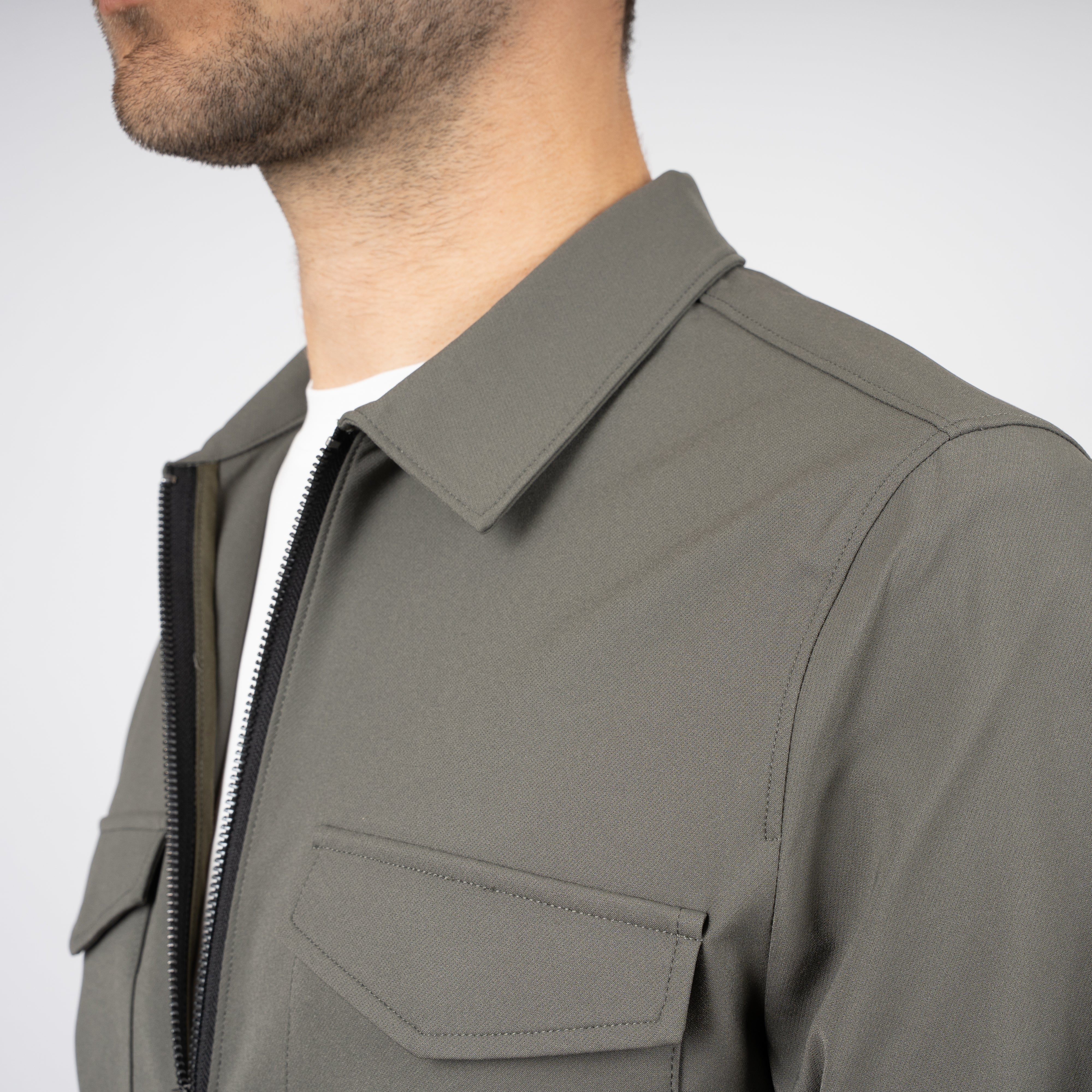 SEVEN DIALS Overshirt Groen | Earlson