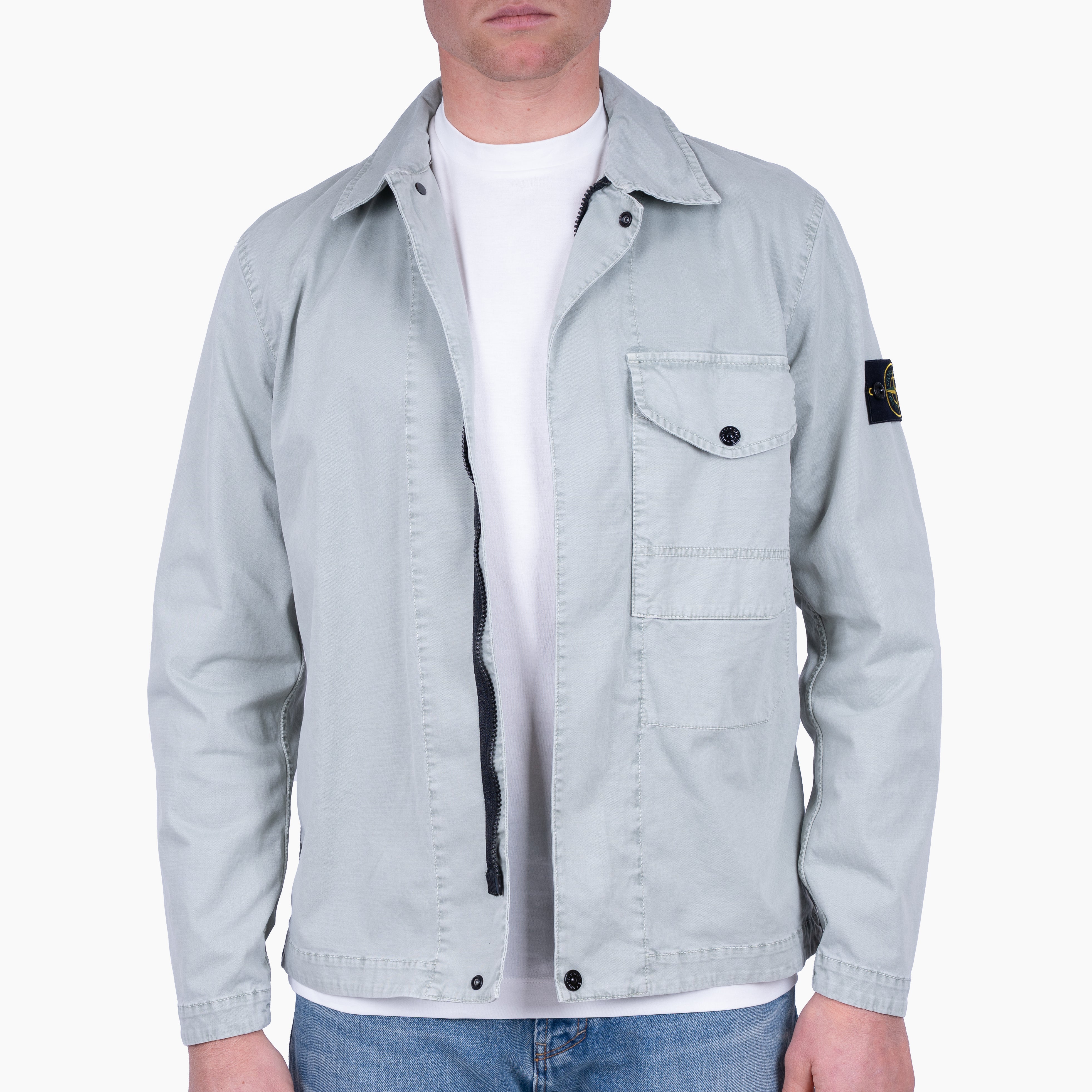 Stone Island Overshirt Mintgroen | 'OLD' Effect