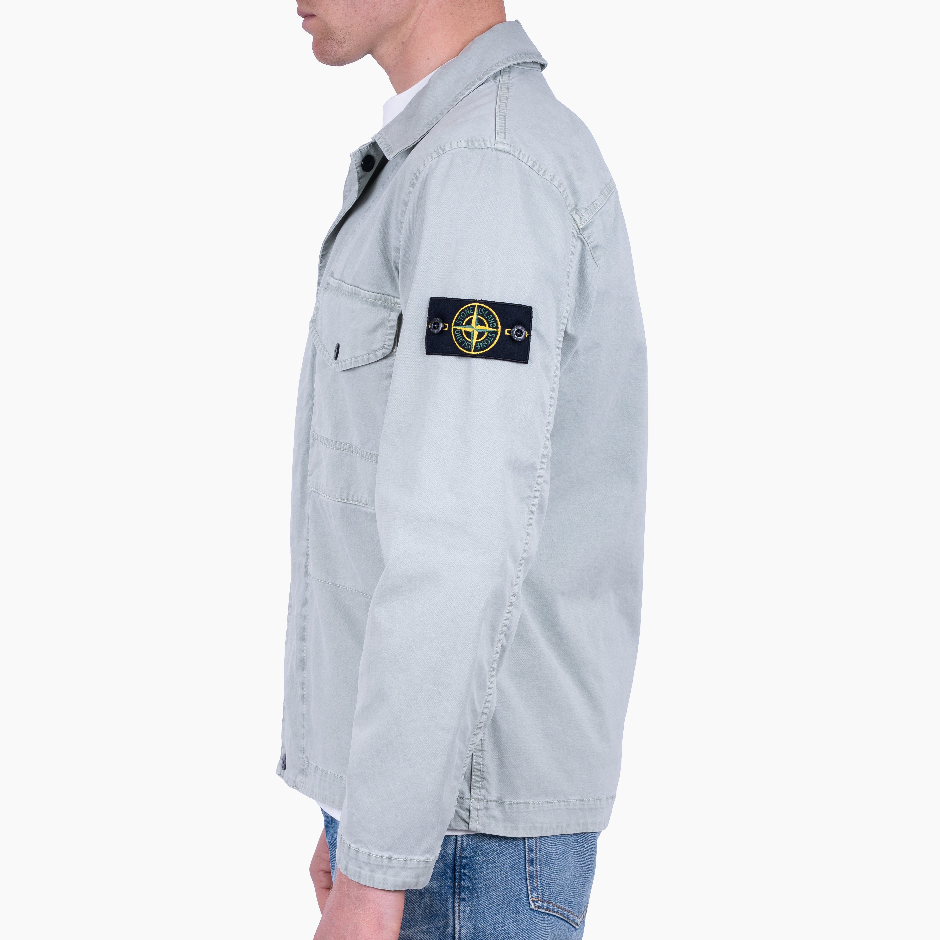 Stone Island Overshirt Mintgroen | 'OLD' Effect