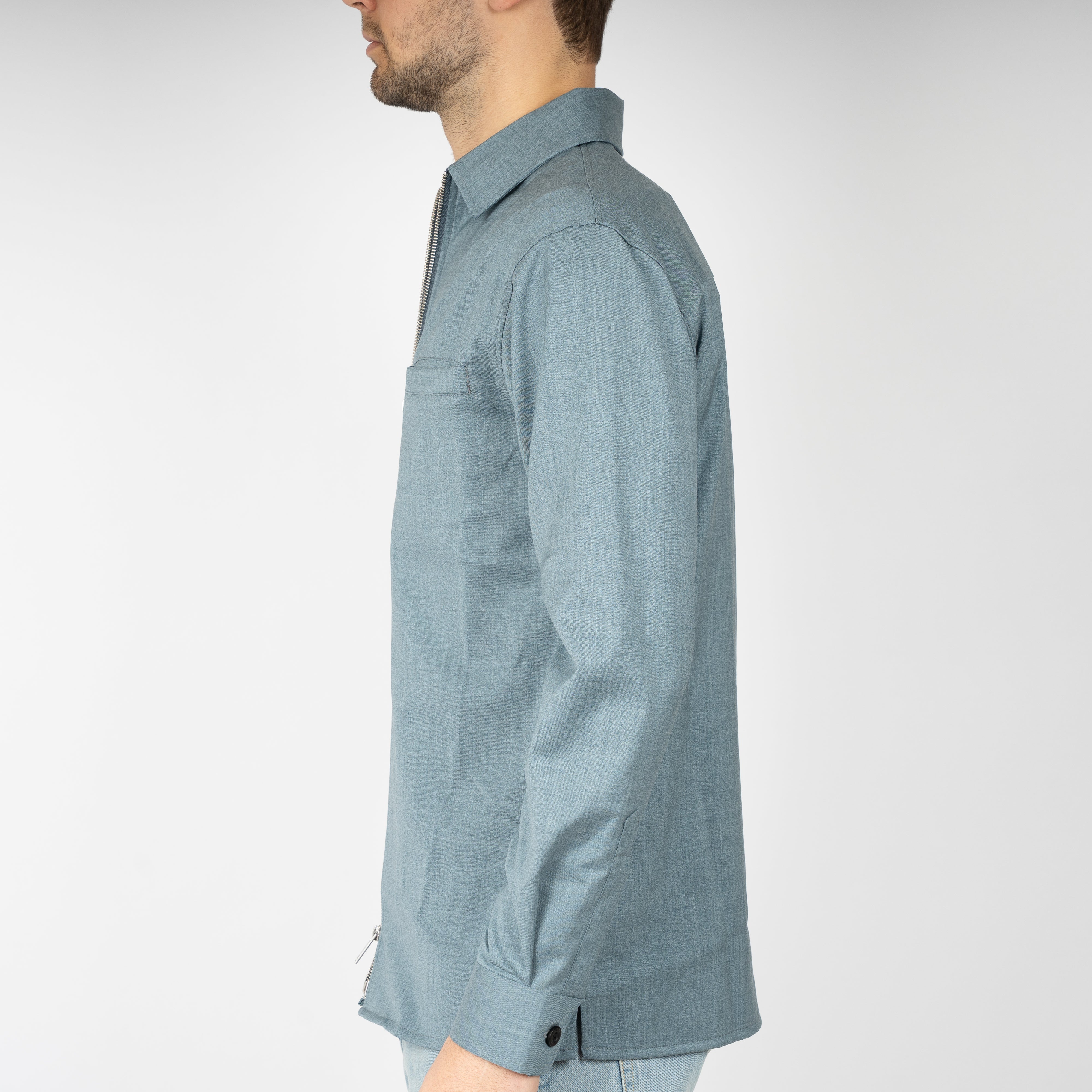 Genti Overshirt Aquablauw | Marzotto B-Dynamic
