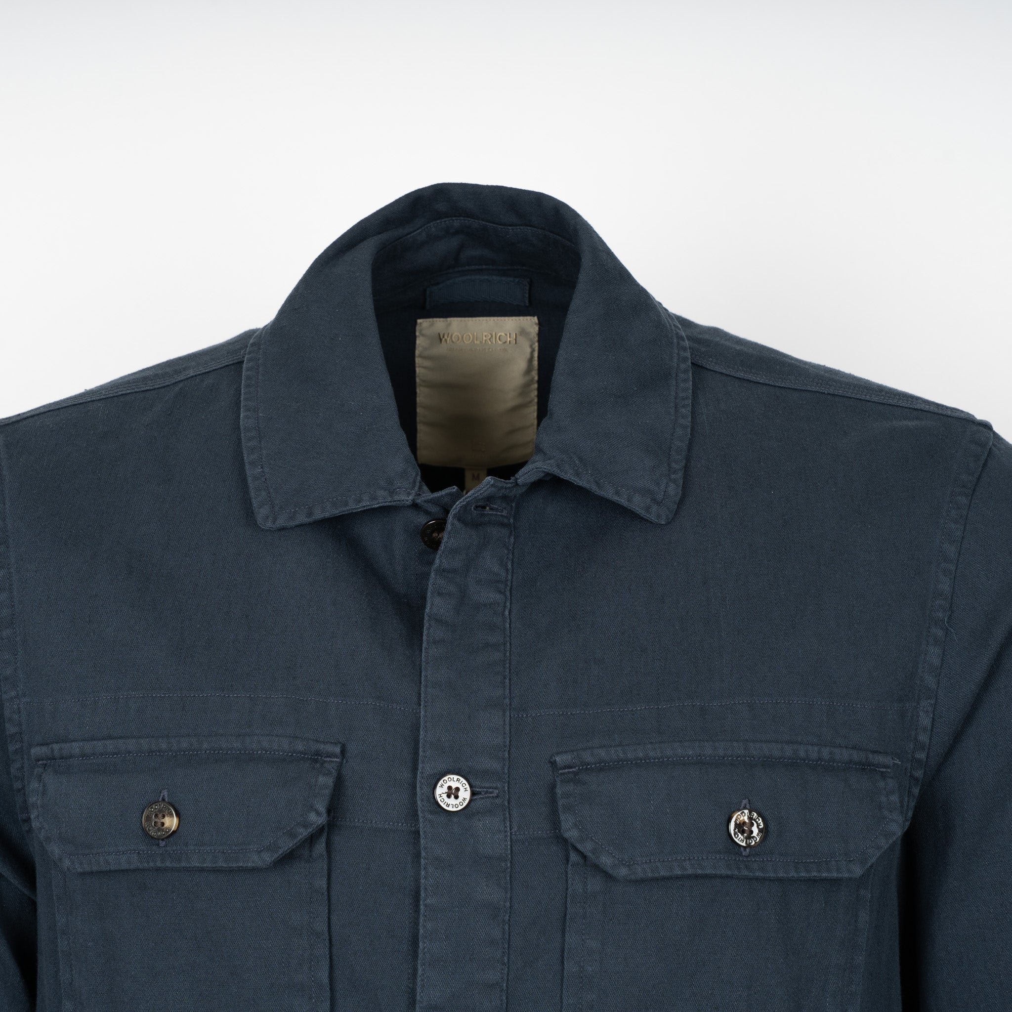 Woolrich Overshirt Blauw | Linnen Safari