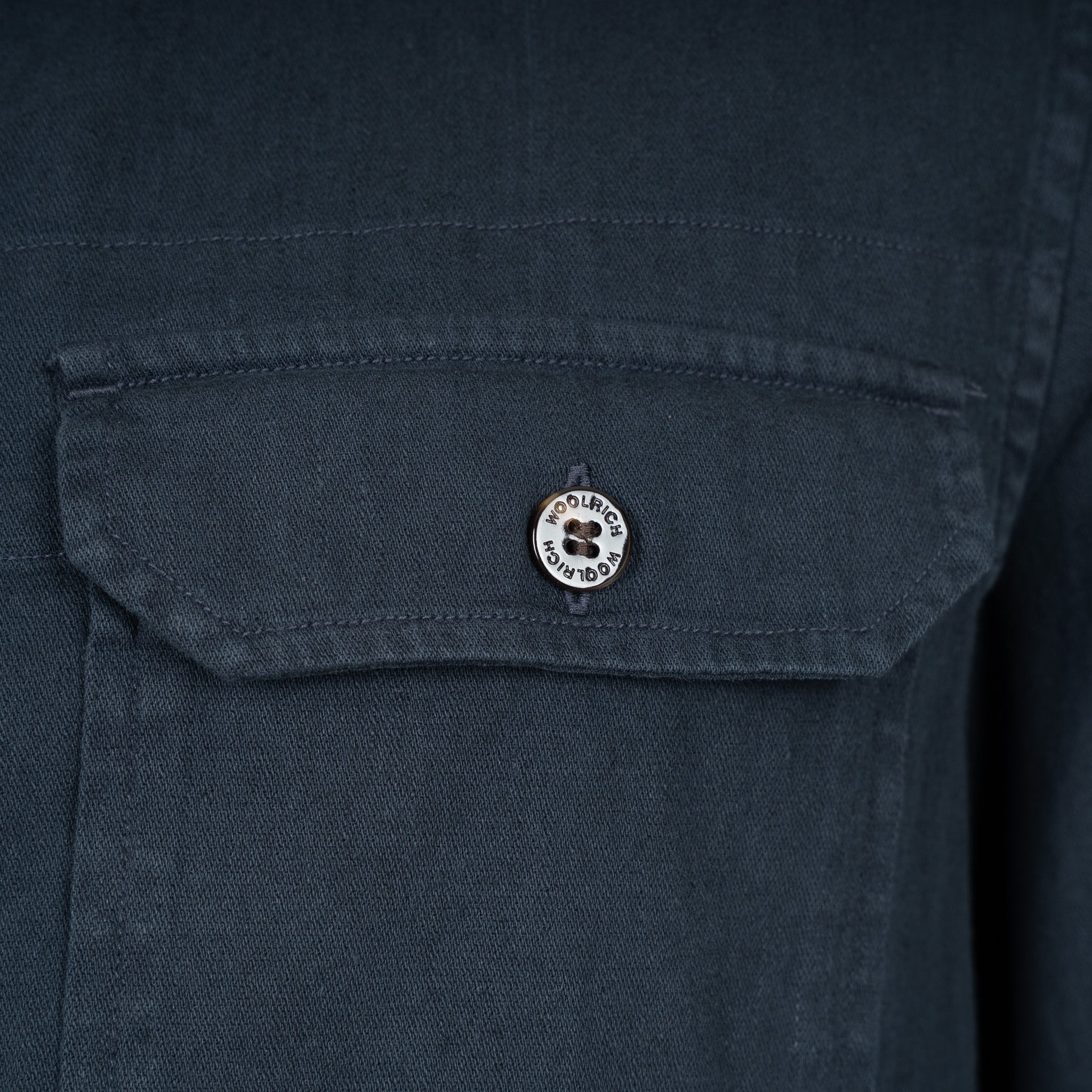 Woolrich Overshirt Blauw | Linnen Safari