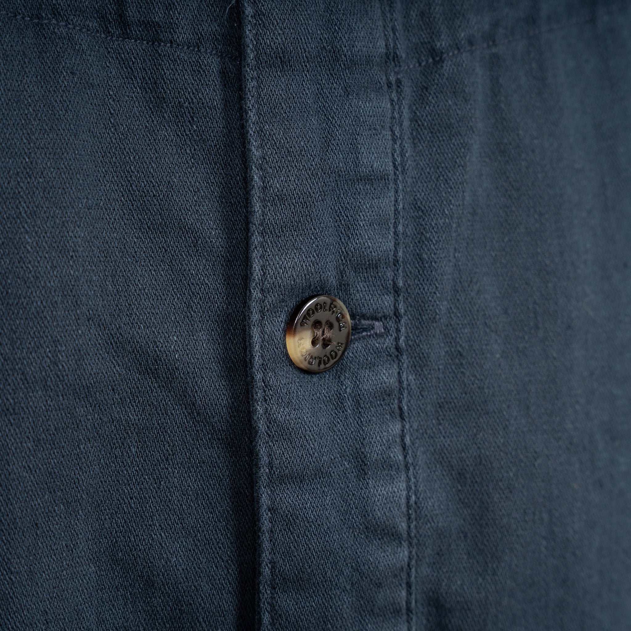 Woolrich Overshirt Blauw | Linnen Safari