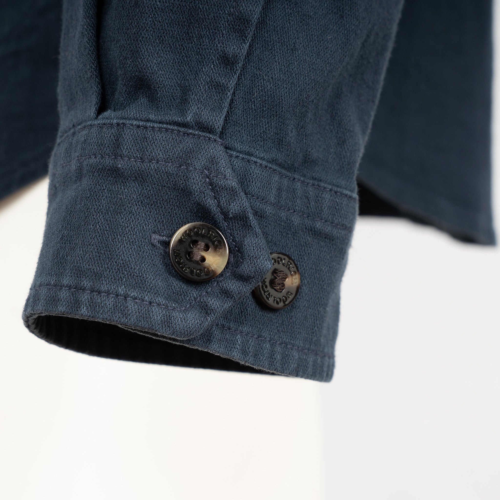 Woolrich Overshirt Blauw | Linnen Safari