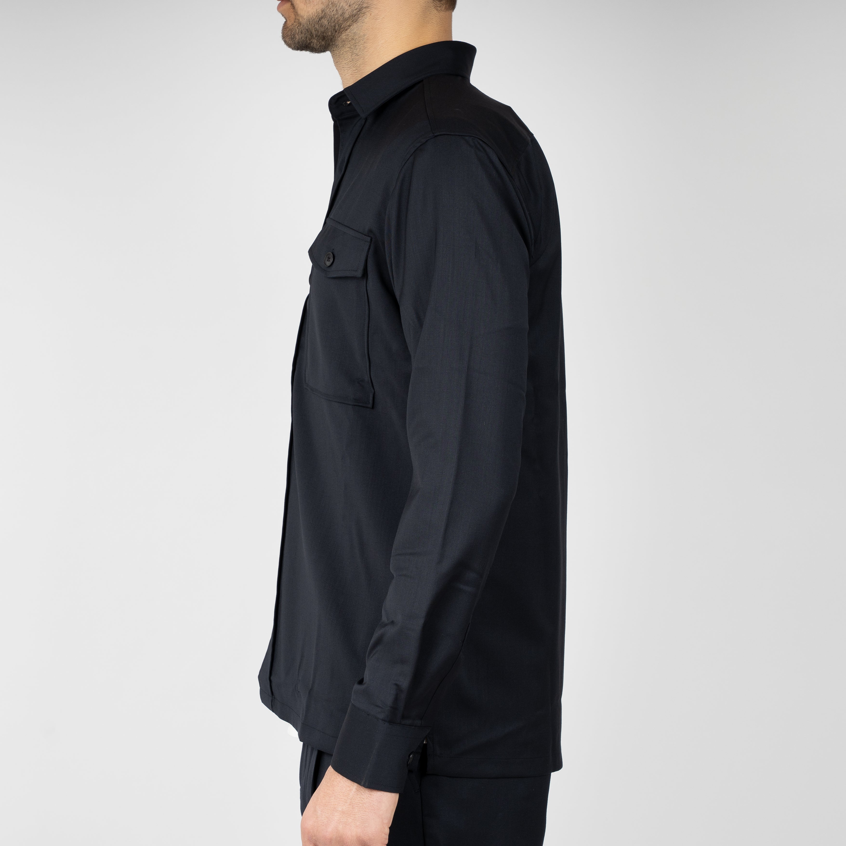 Genti Overshirt Blauw | Marzotto B-Dynamic