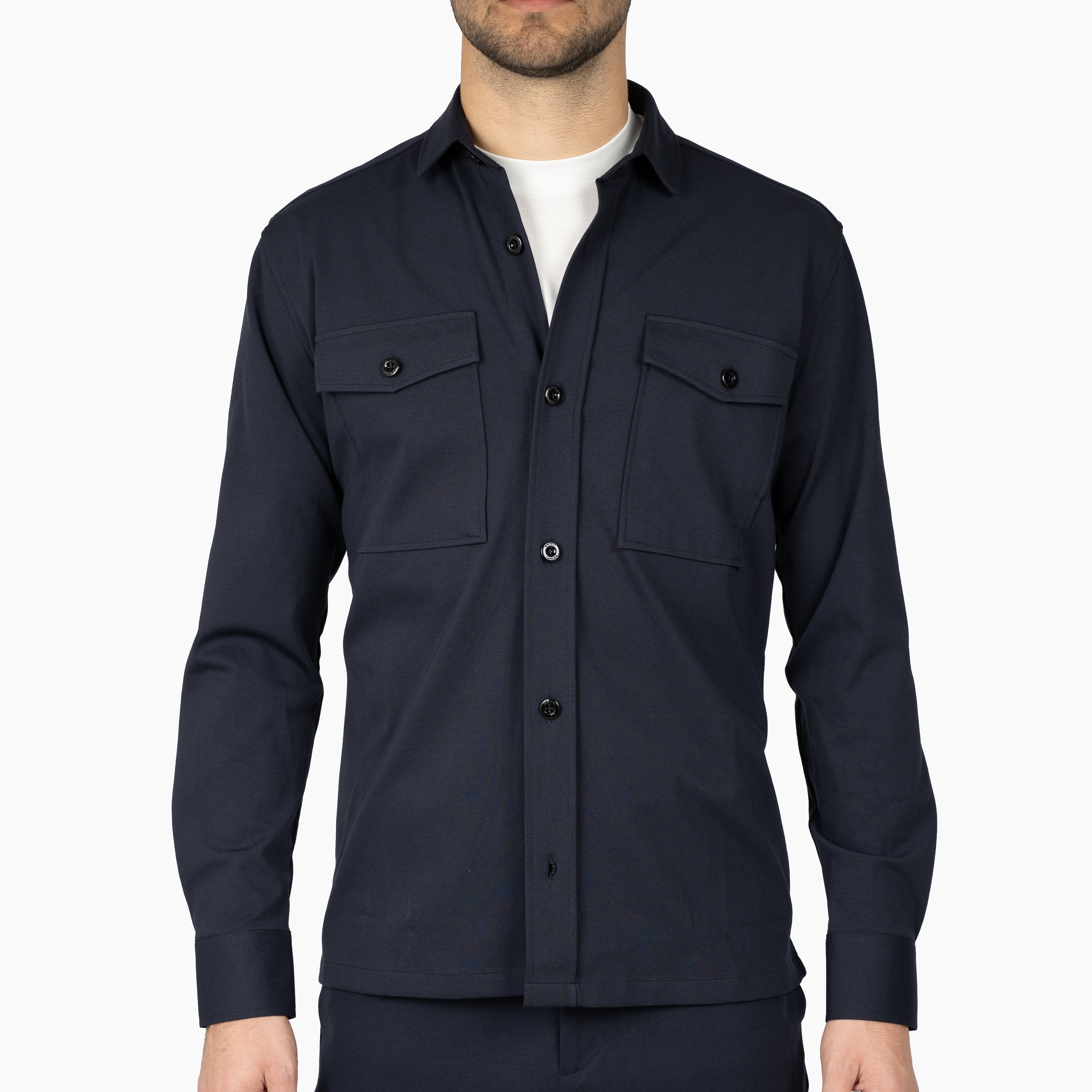 Genti Overshirt Donkerblauw | Dynamic