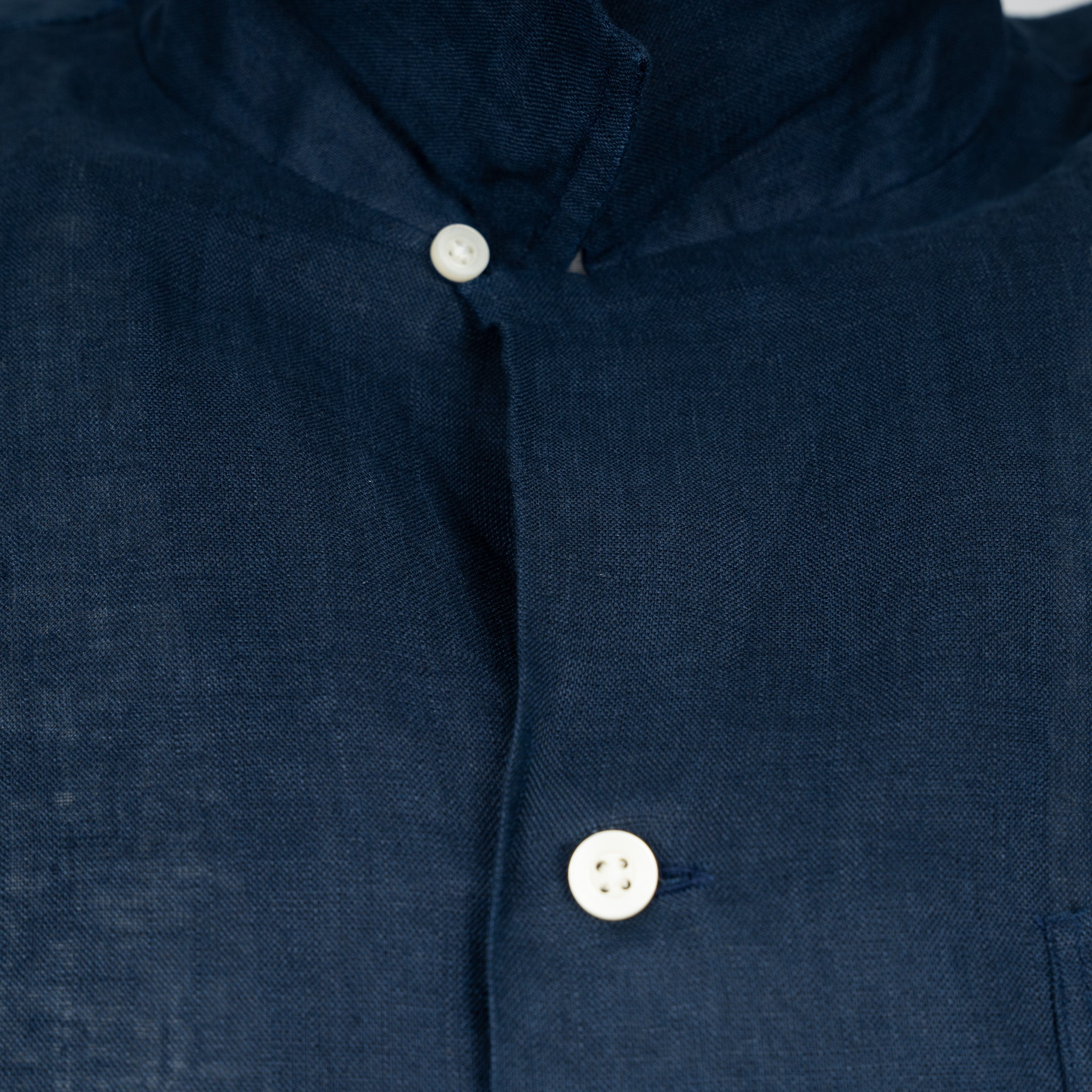 Ralph Lauren Overhemd Linnen Korte Mouw Blauw | Classic Fit