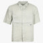 CP Company Korte Mouwen Overhemd Linnen Lichtgrijs