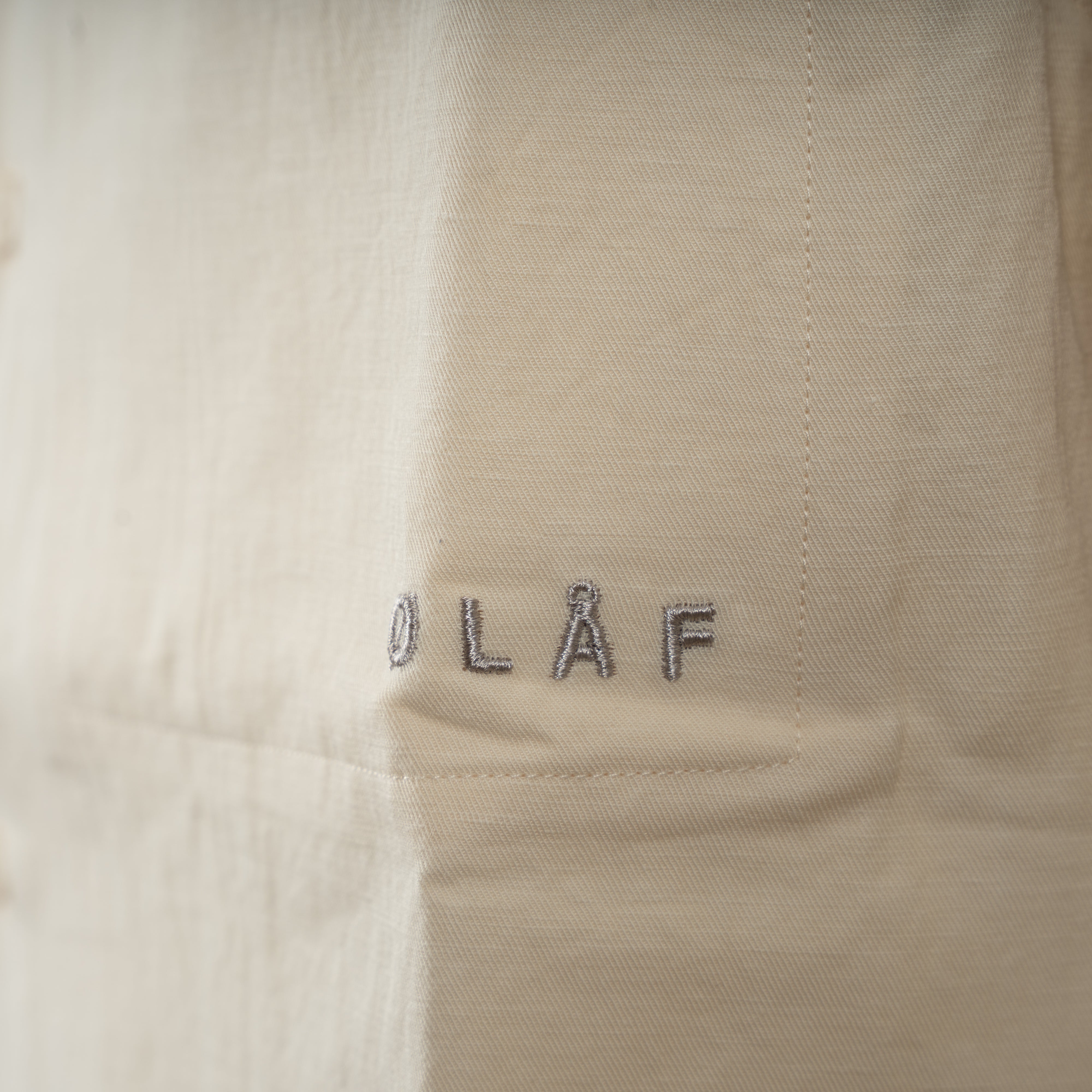 Olaf Korte Mouwen Overhemd Off-White | Sun Linen Shirt
