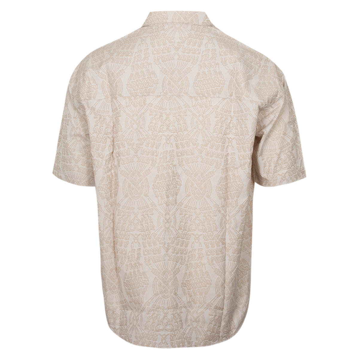 Daily Paper Overhemd met korte mouw beige | Zuri Macrame