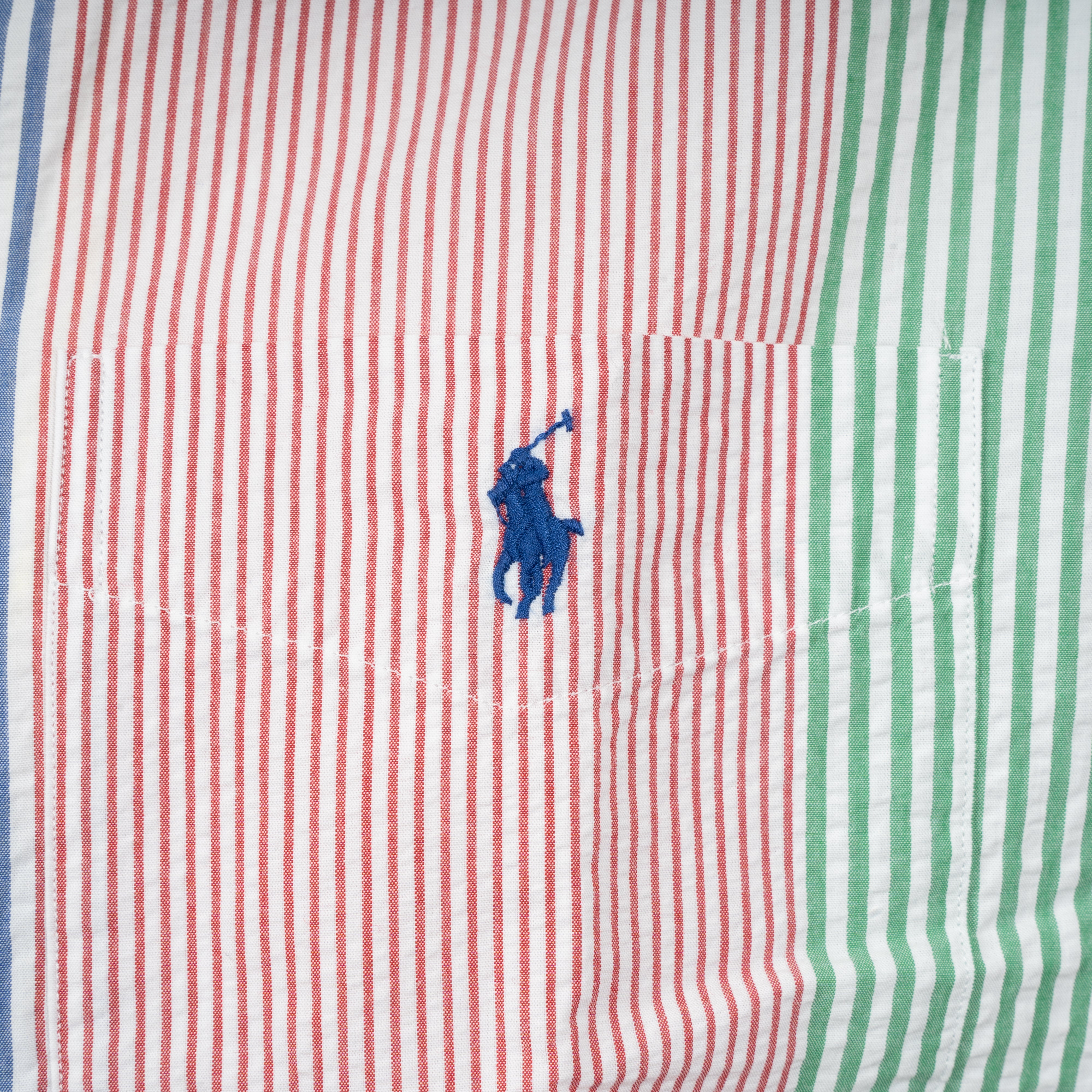 Ralph Lauren Overhemd Korte Mouwen Multi Stripe | Custom Fit
