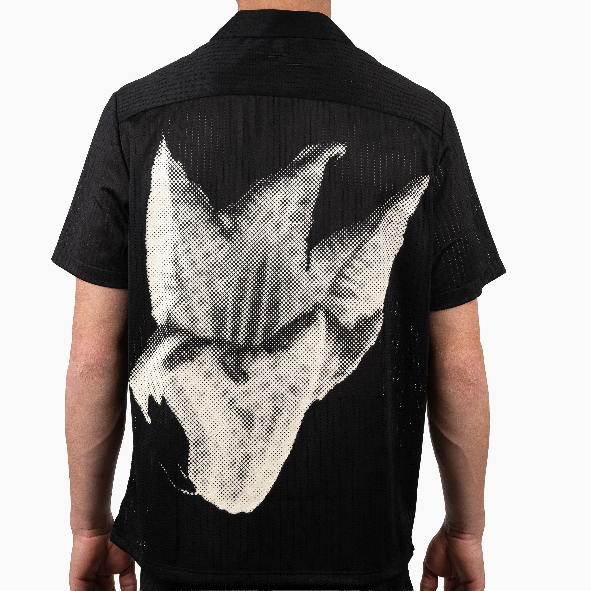 Filling Pieces Overhemd Korte Mouw Zwart | Resort Shirt