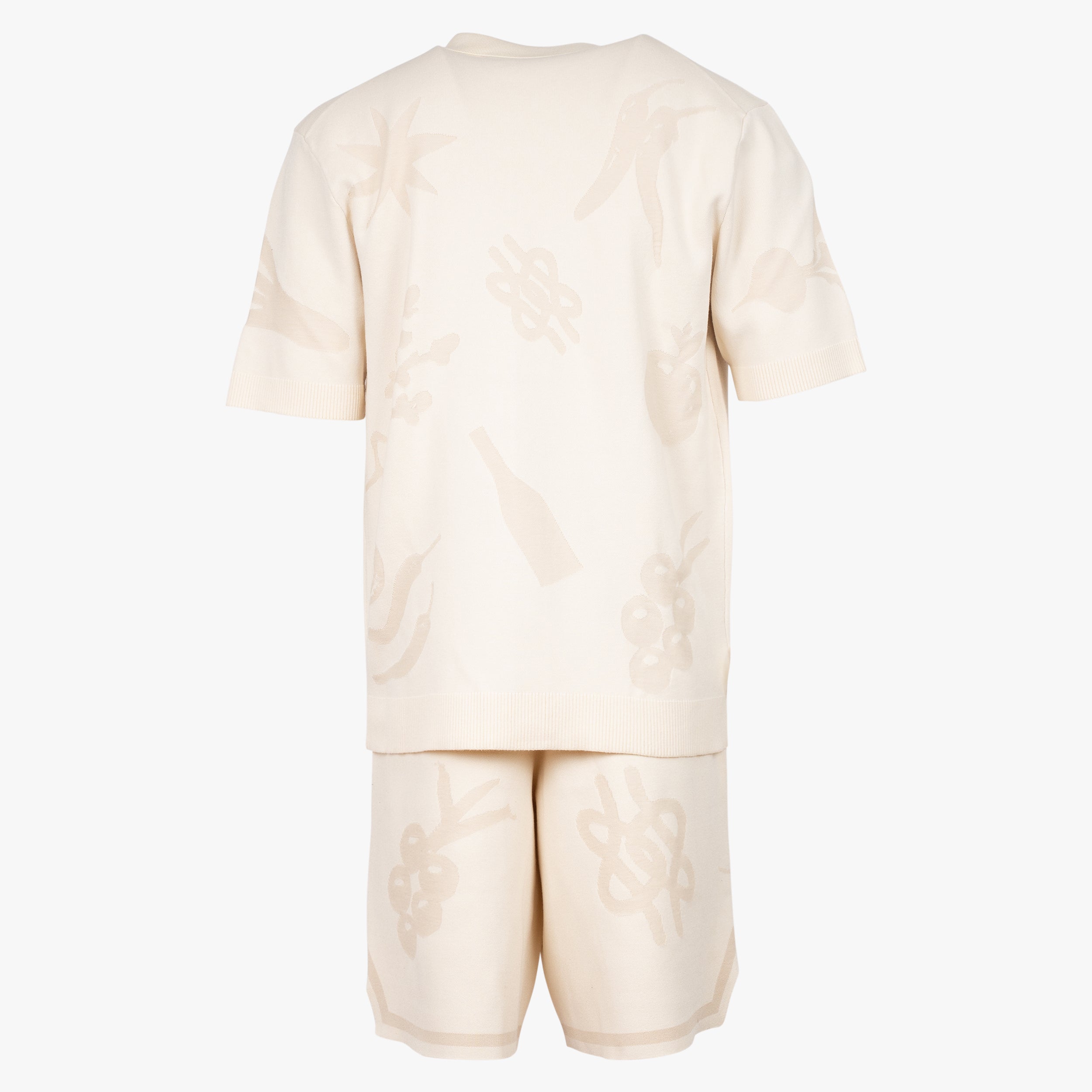 Filling Pieces Overhemd Korte Mouw Crème | Knit Shirt Breaking Bread