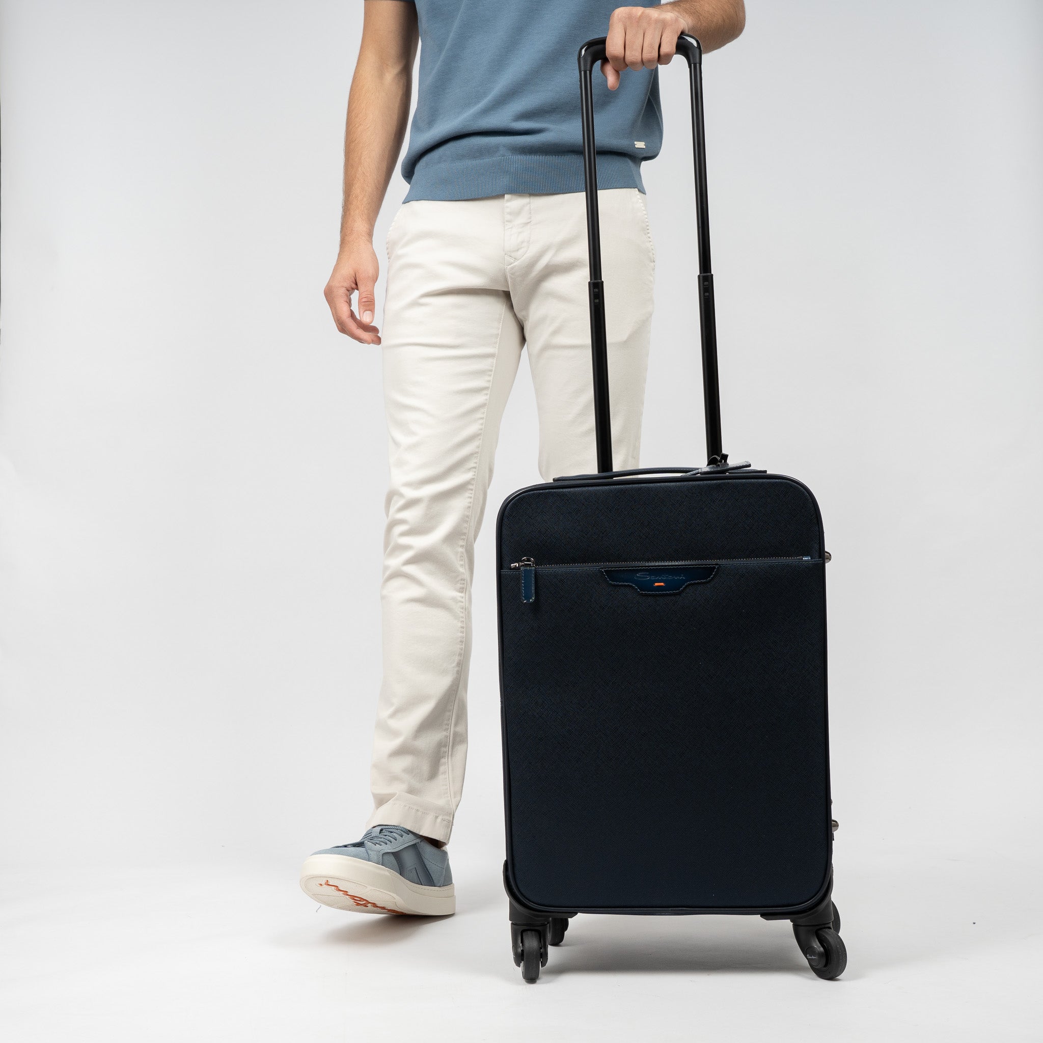 Santoni Rolkoffer Blauw | Travel