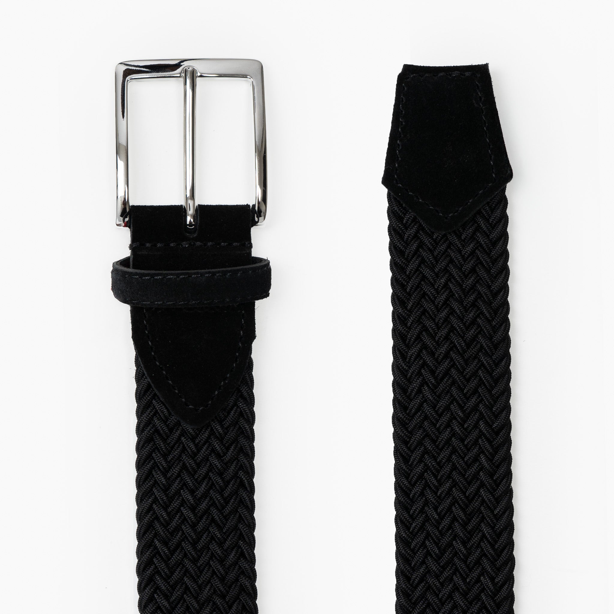 Athison Gevlochten Riem Zwart | Rayon