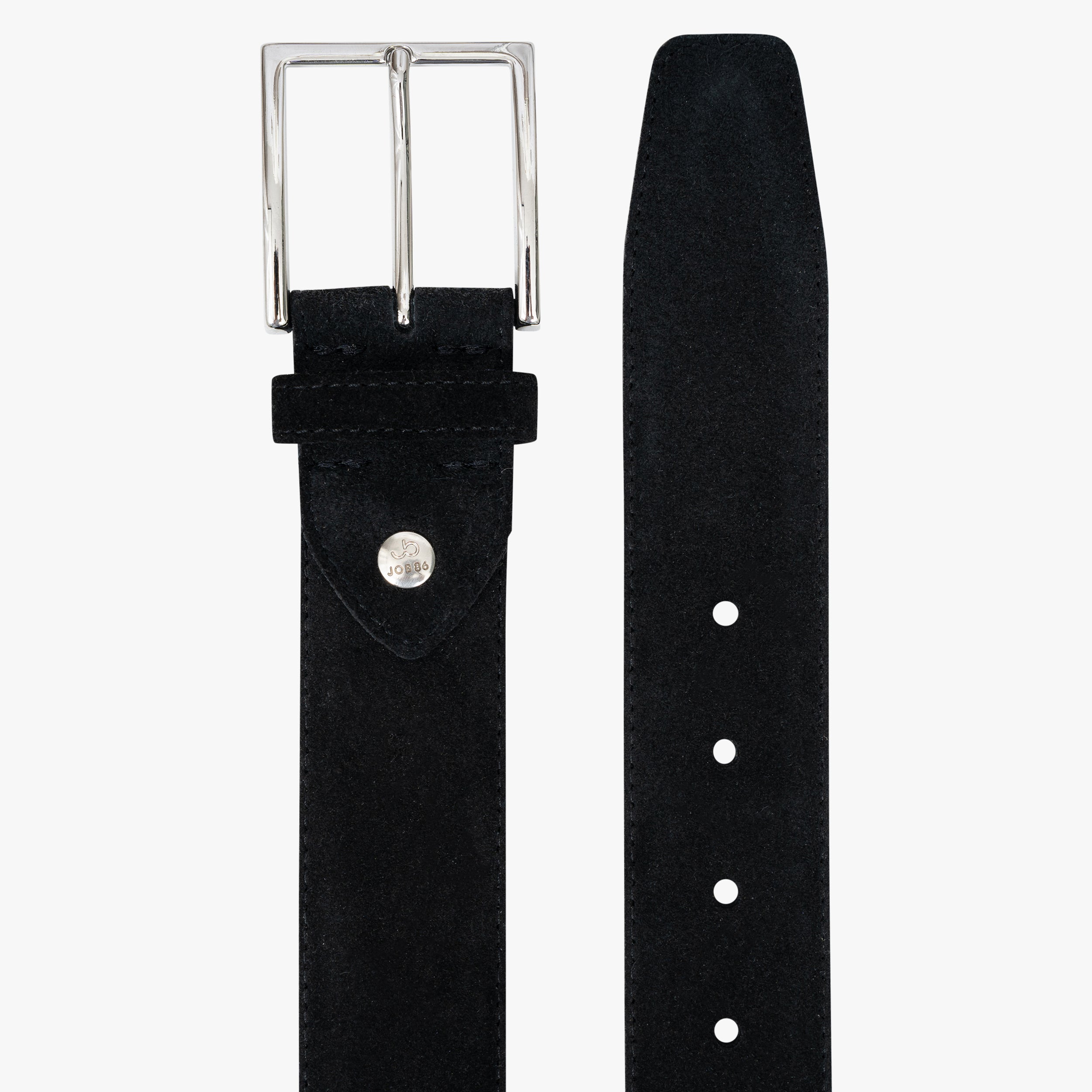Job Belts Leren Riem Zwart | Suède