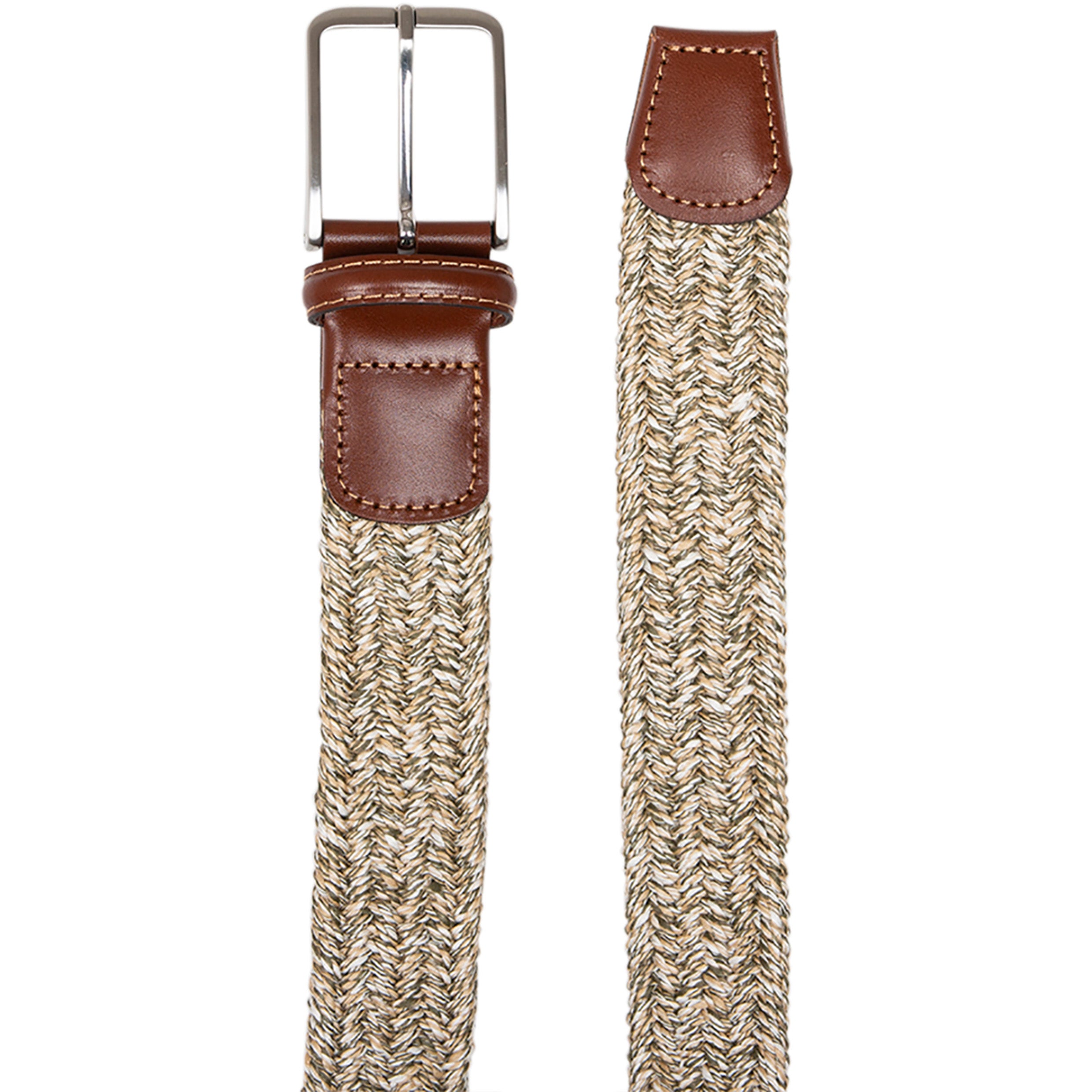 Athison Riem zand | Melange Fabric Stretch Belt