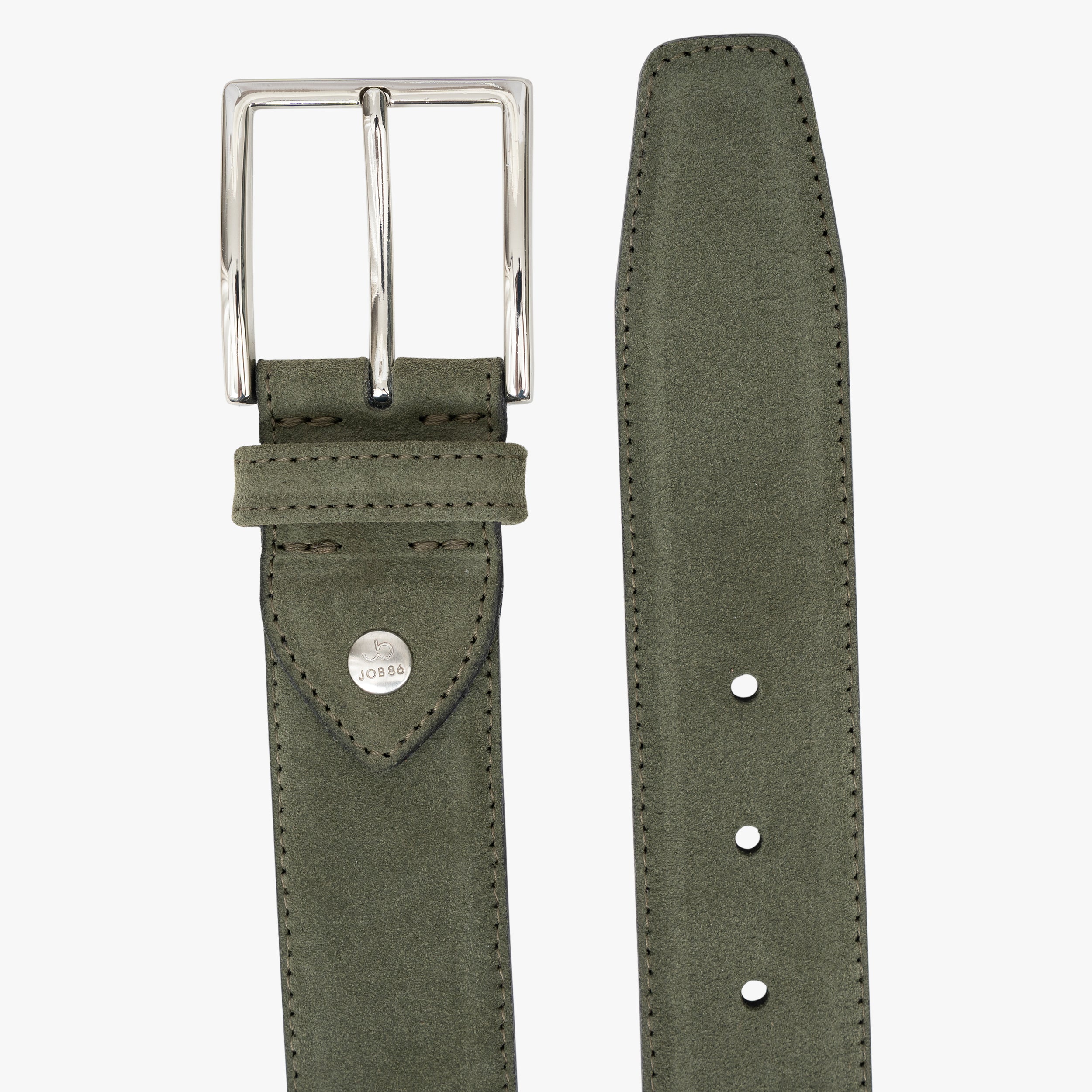 Job Belts Leren Riem Groen | Suède