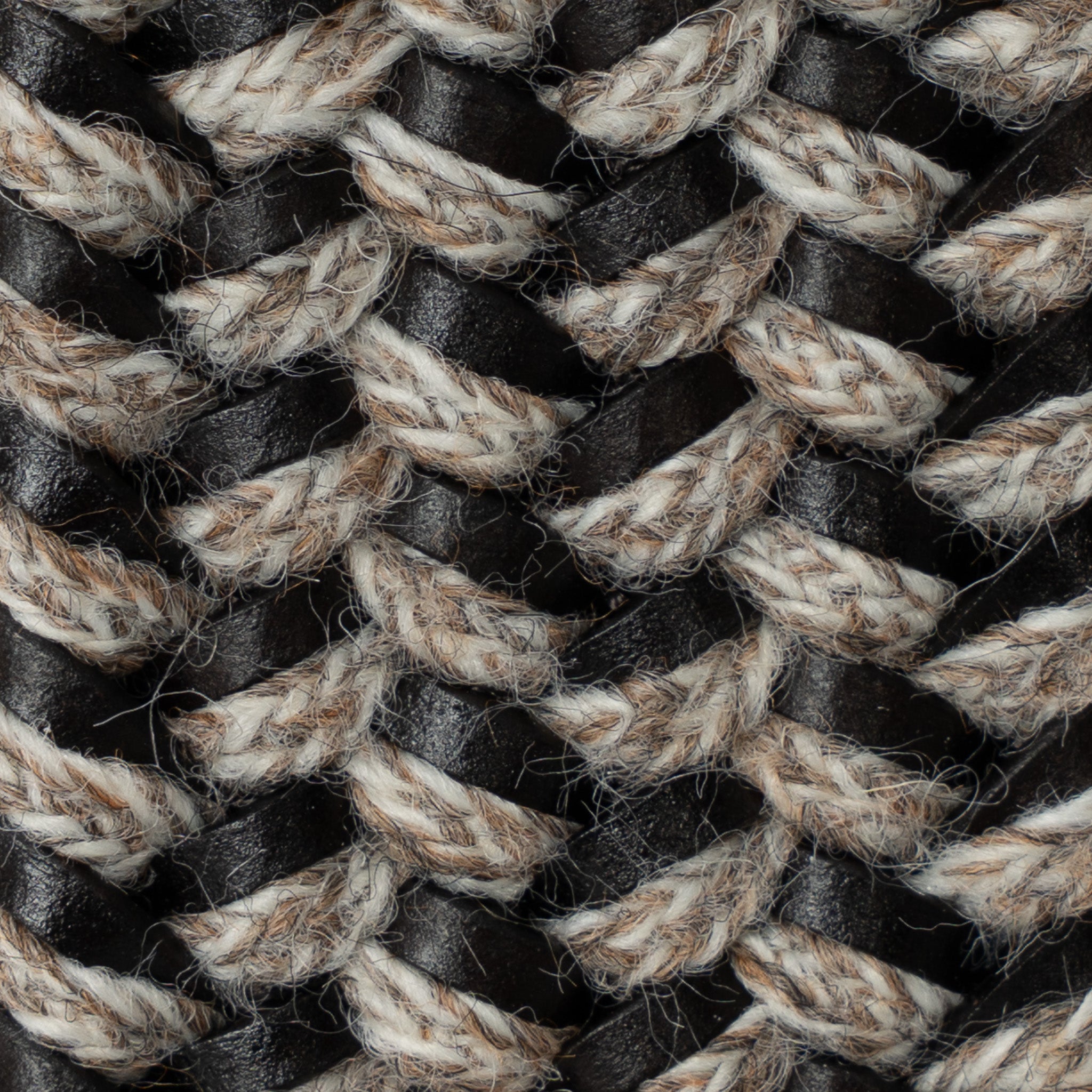 Athison Gevlochten Riem Bruin/Taupe