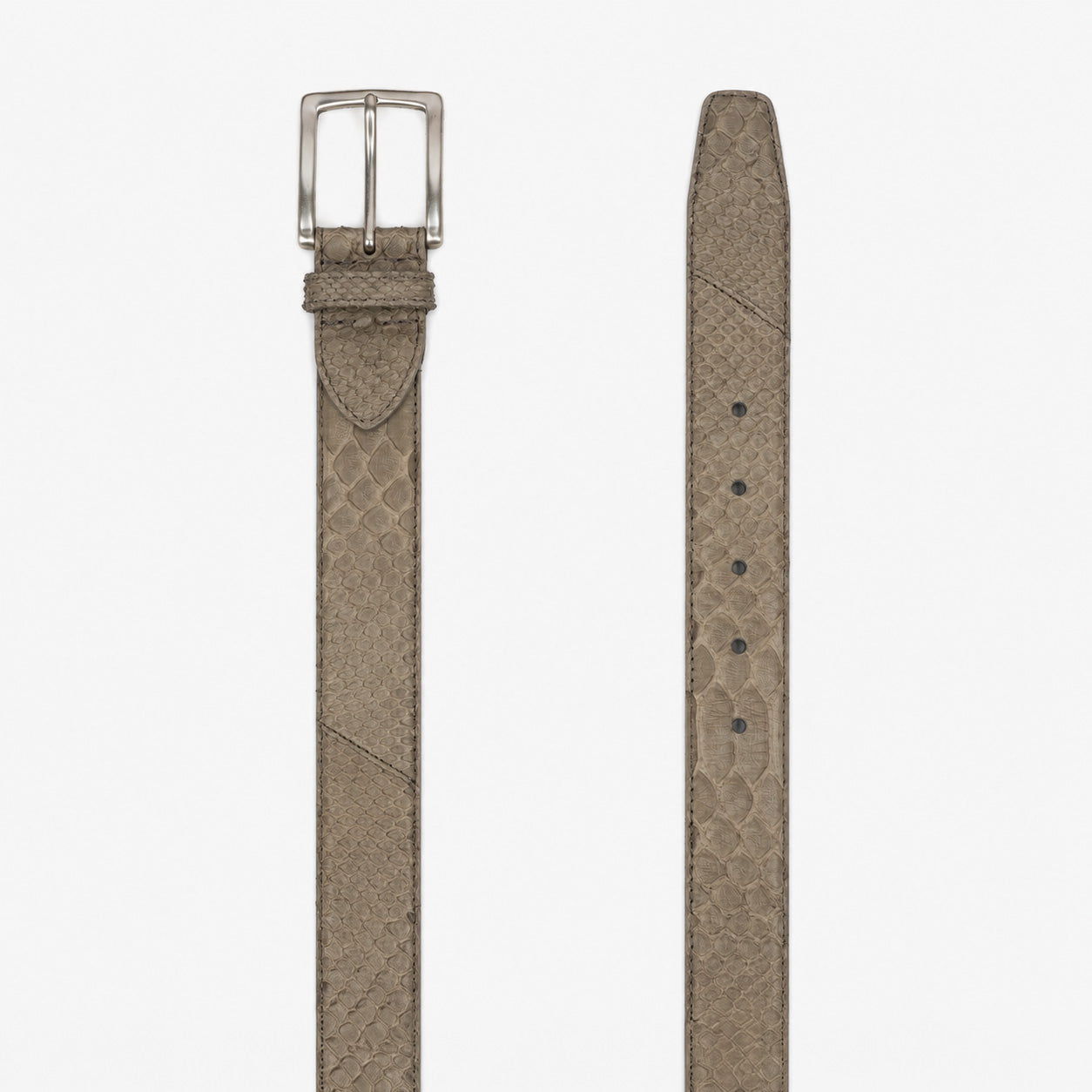 JOB86 Slangenleer Riem Groen/Grijs | Python