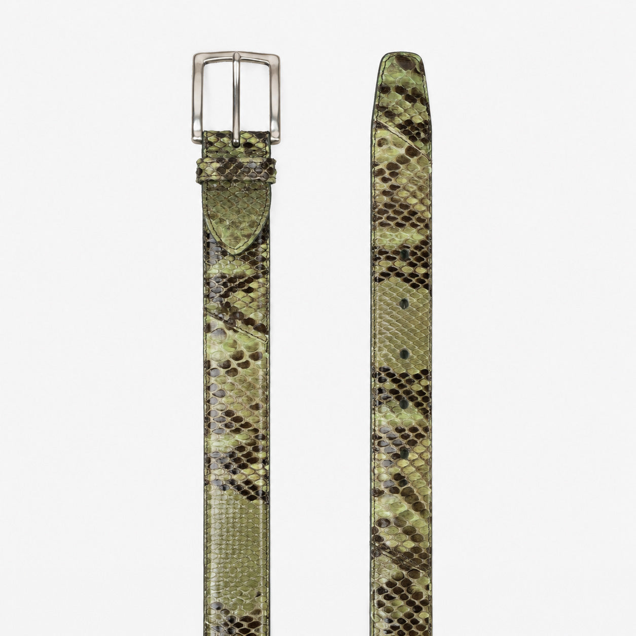 JOB86 Slangenleer Riem Groen | Python