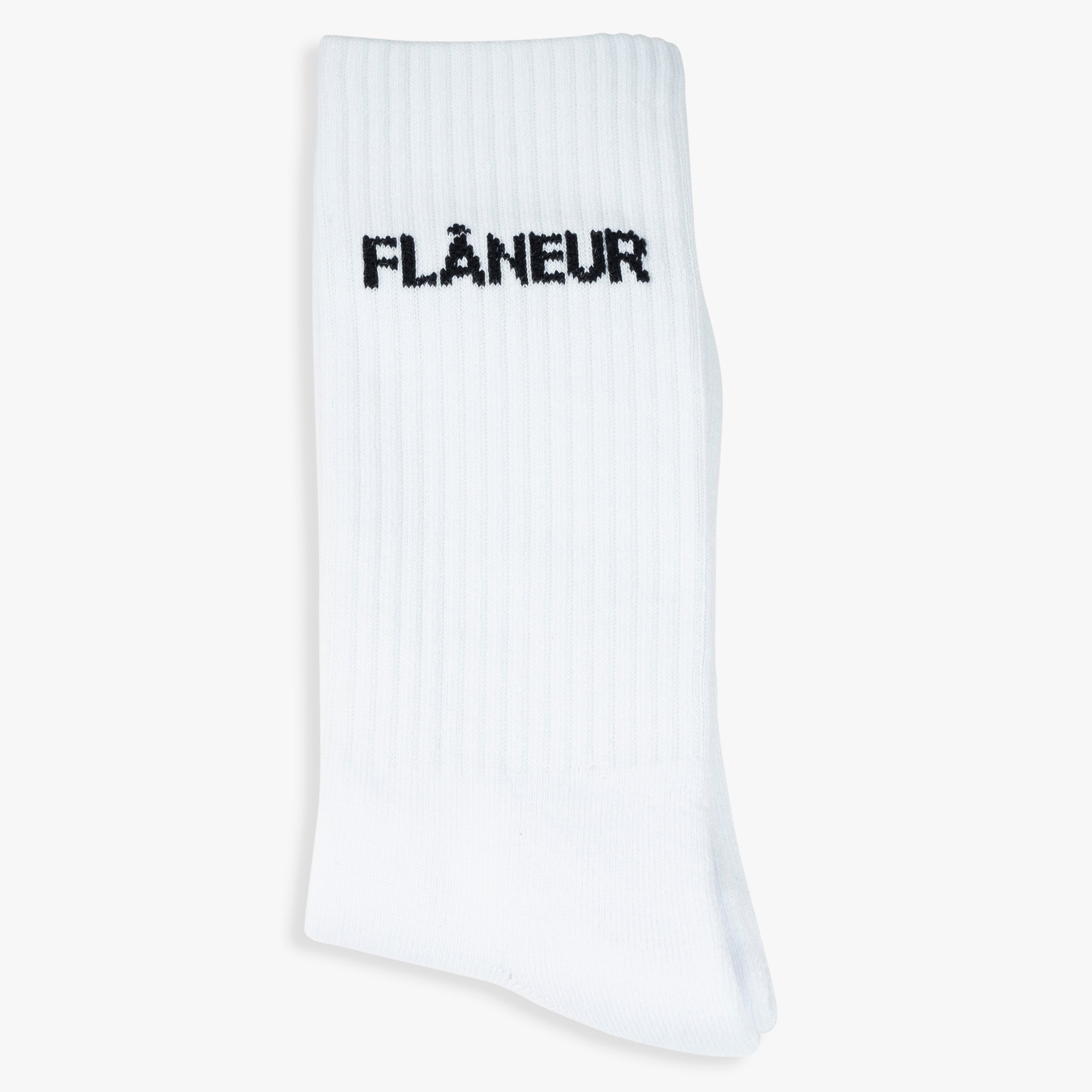 Flaneur Sokken Wit | Logo Socks