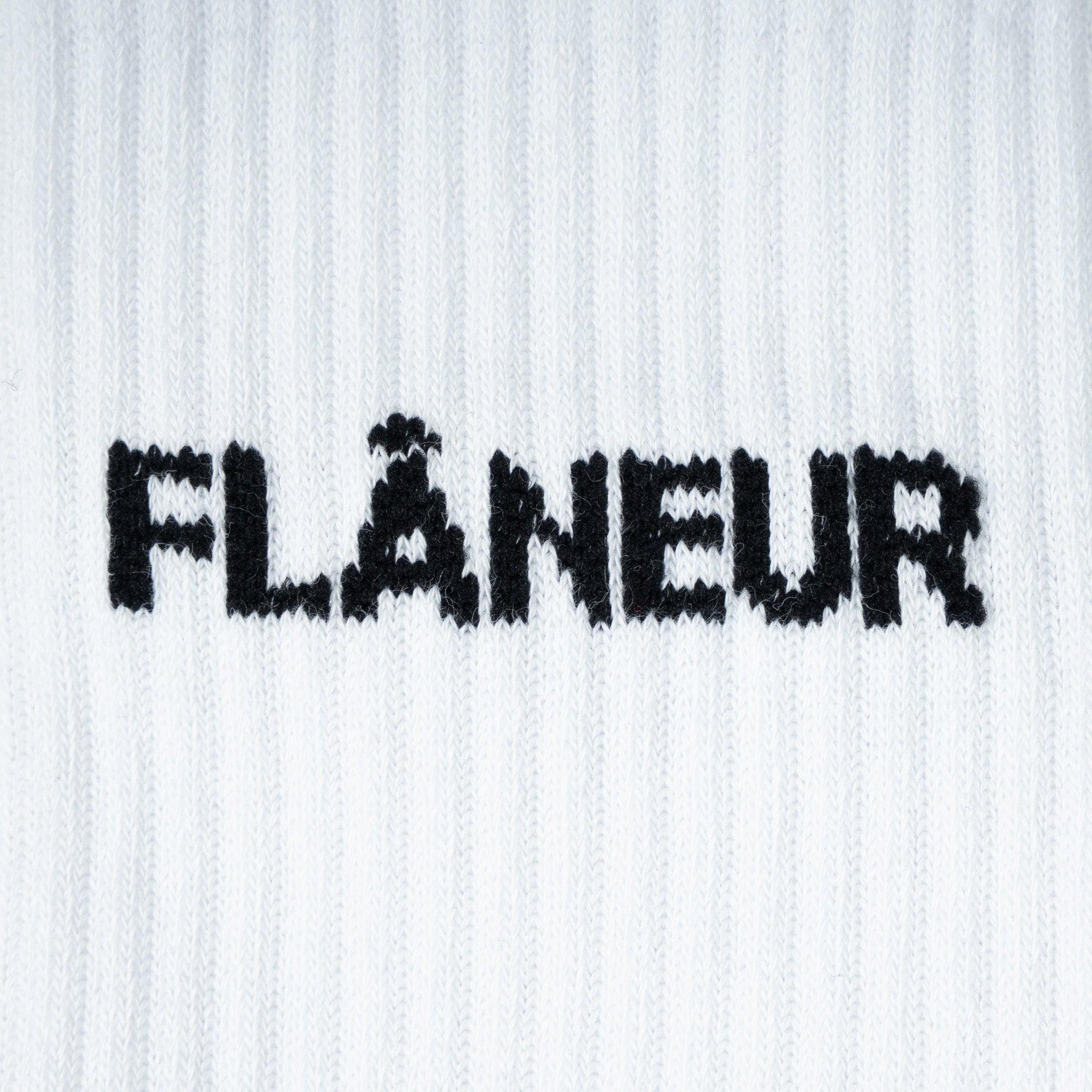 Flaneur Sokken Wit | Logo Socks