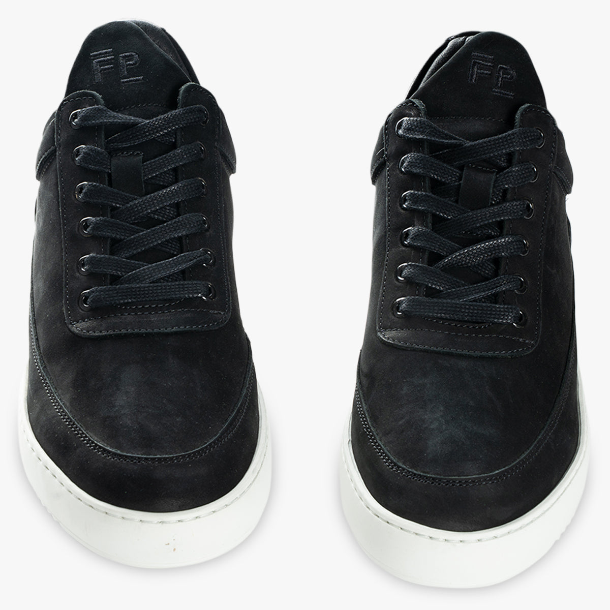 Filling Pieces Sneakers Zwart | Low Top Nubuck