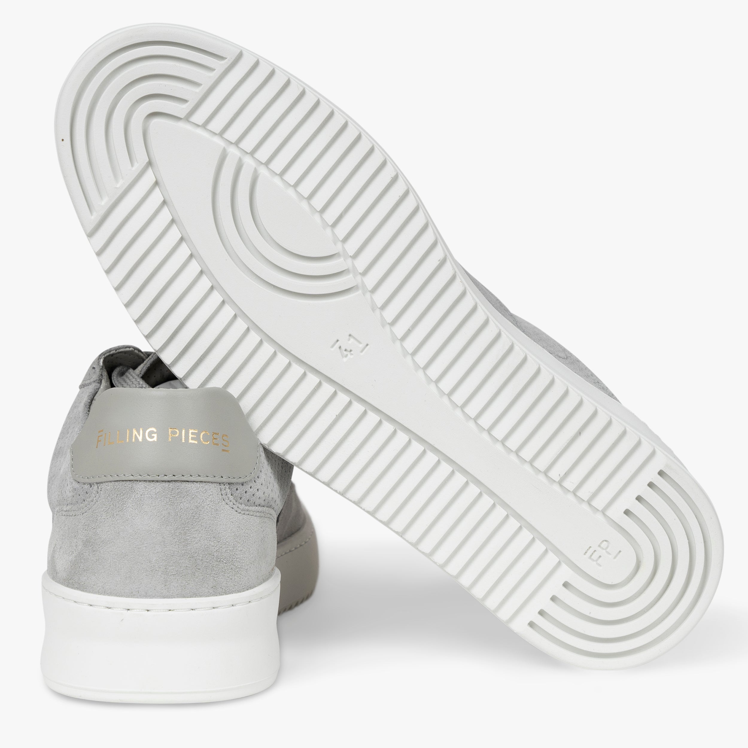 Filling Pieces Sneaker Grijs | Mondo Suede Perforated