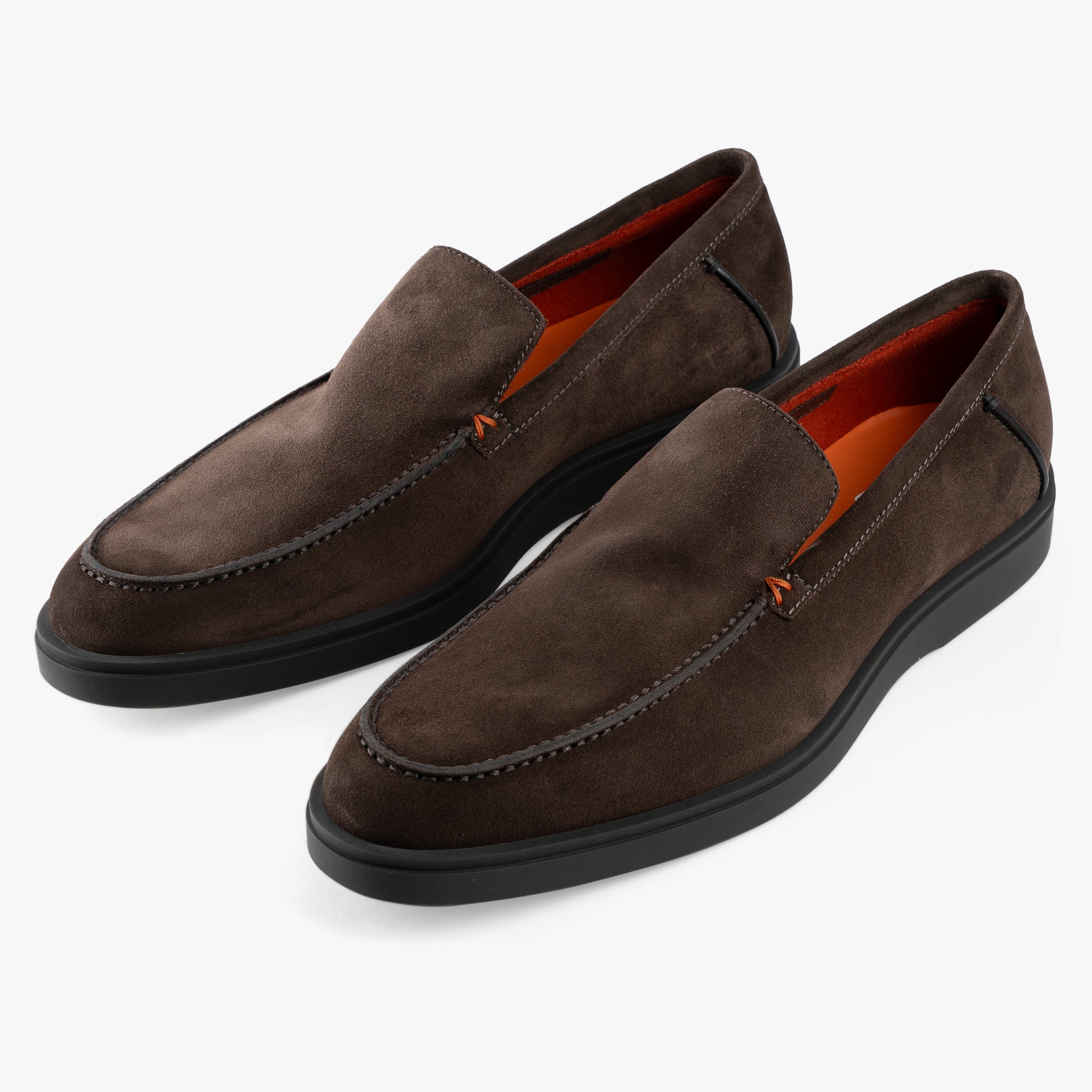Santoni Loafer Bruin Suède