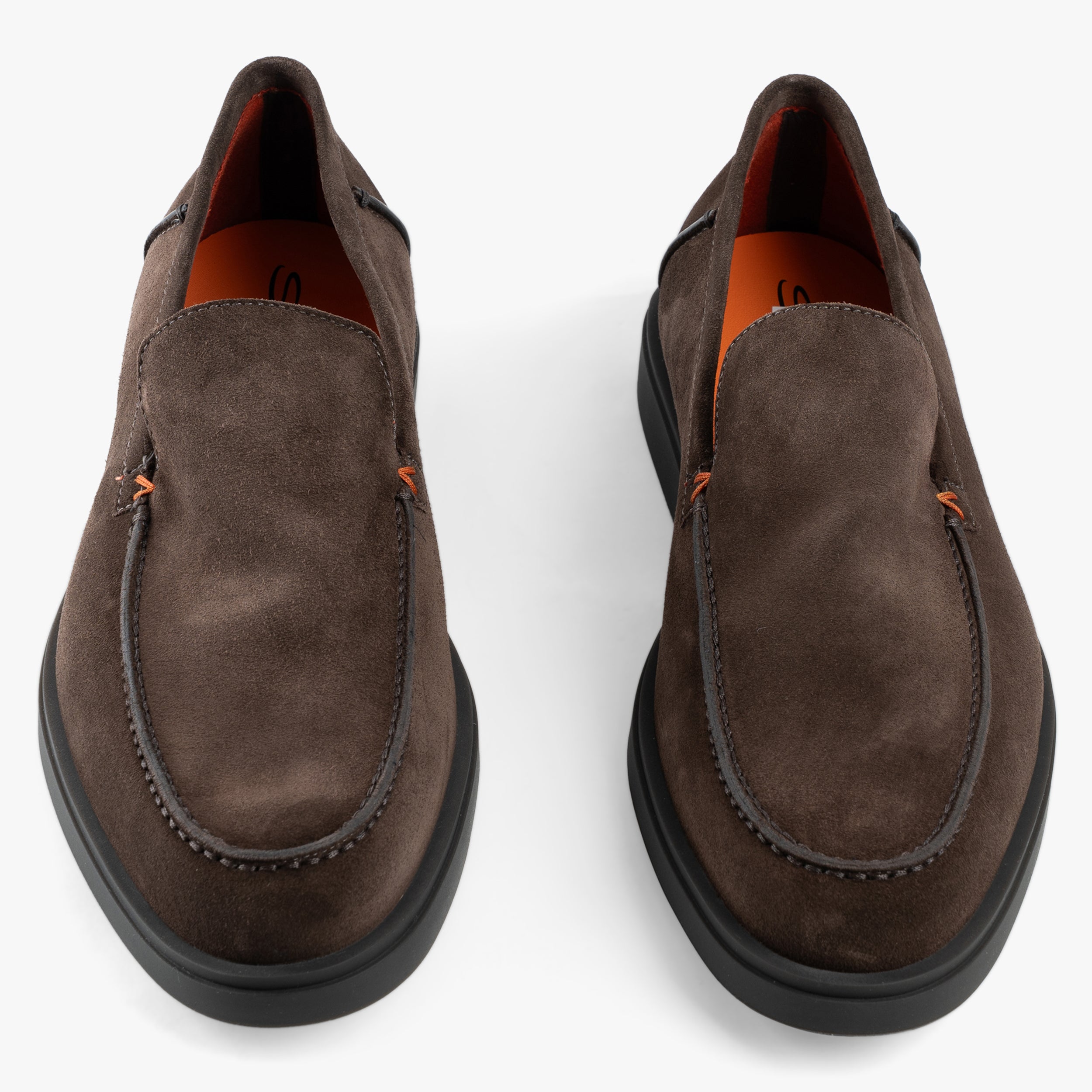 Santoni Loafer Bruin Suède