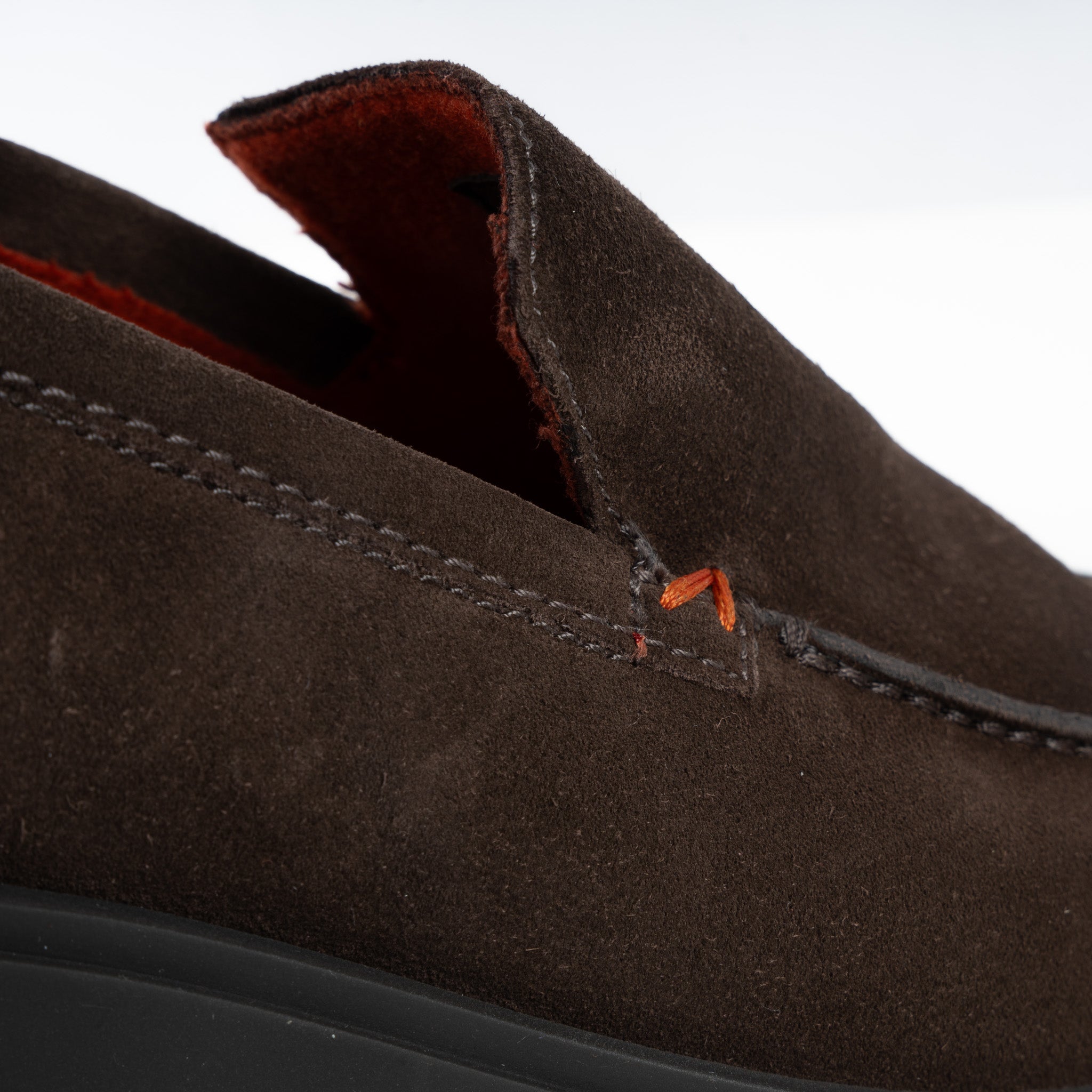 Santoni Loafer Bruin Suède