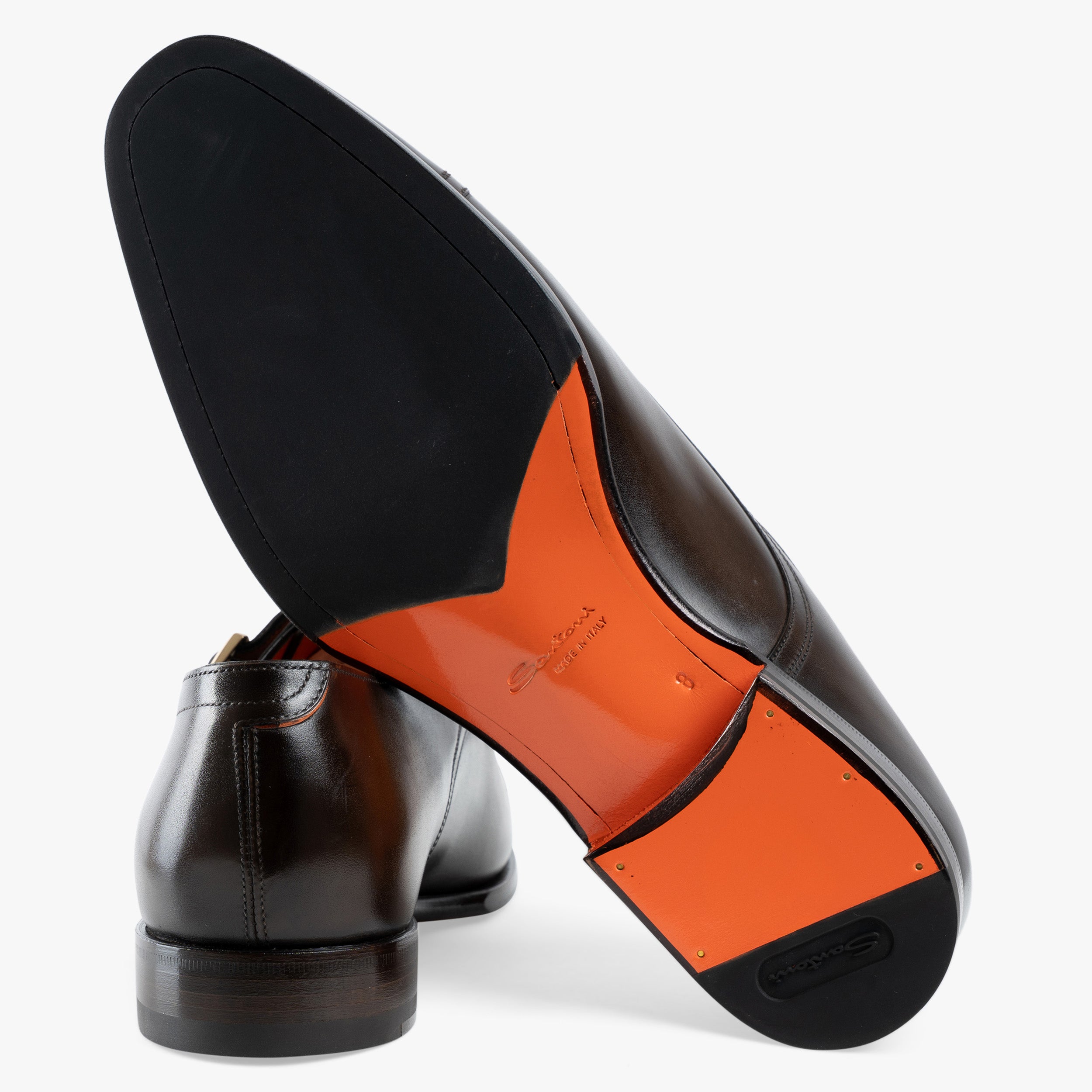 Santoni Bruine Gespschoen | Double-Buckle