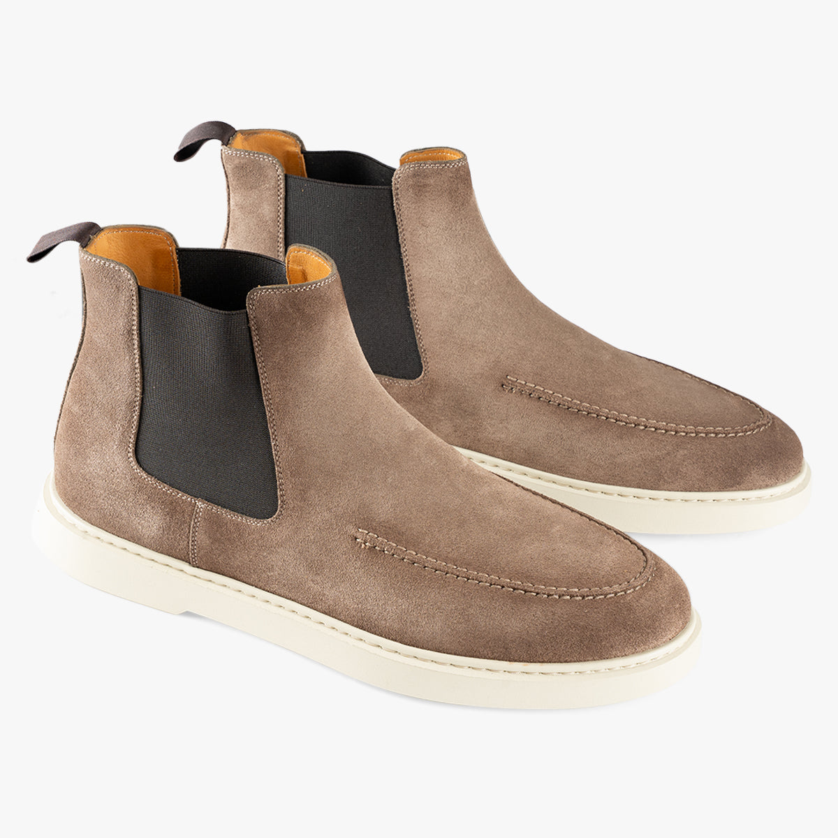 Magnanni Chelseaboot Lichtbruin Suede