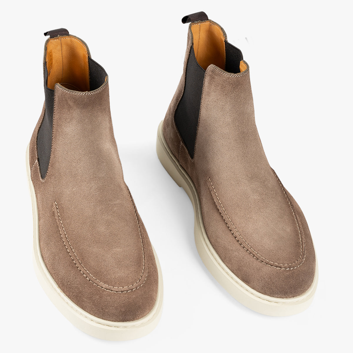 Magnanni Chelseaboot Lichtbruin Suede