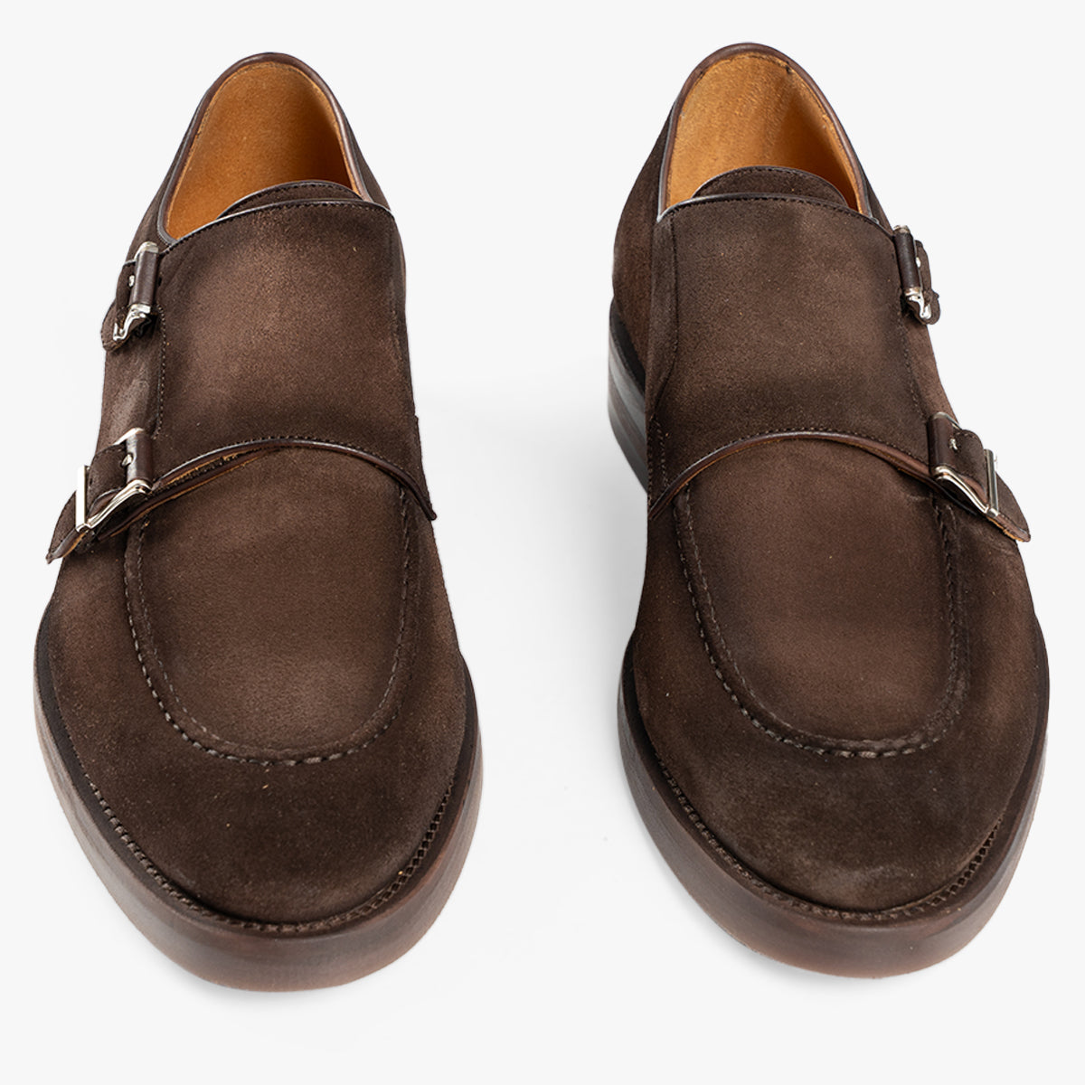Magnanni Dubbele Gespschoen Bruin Suede