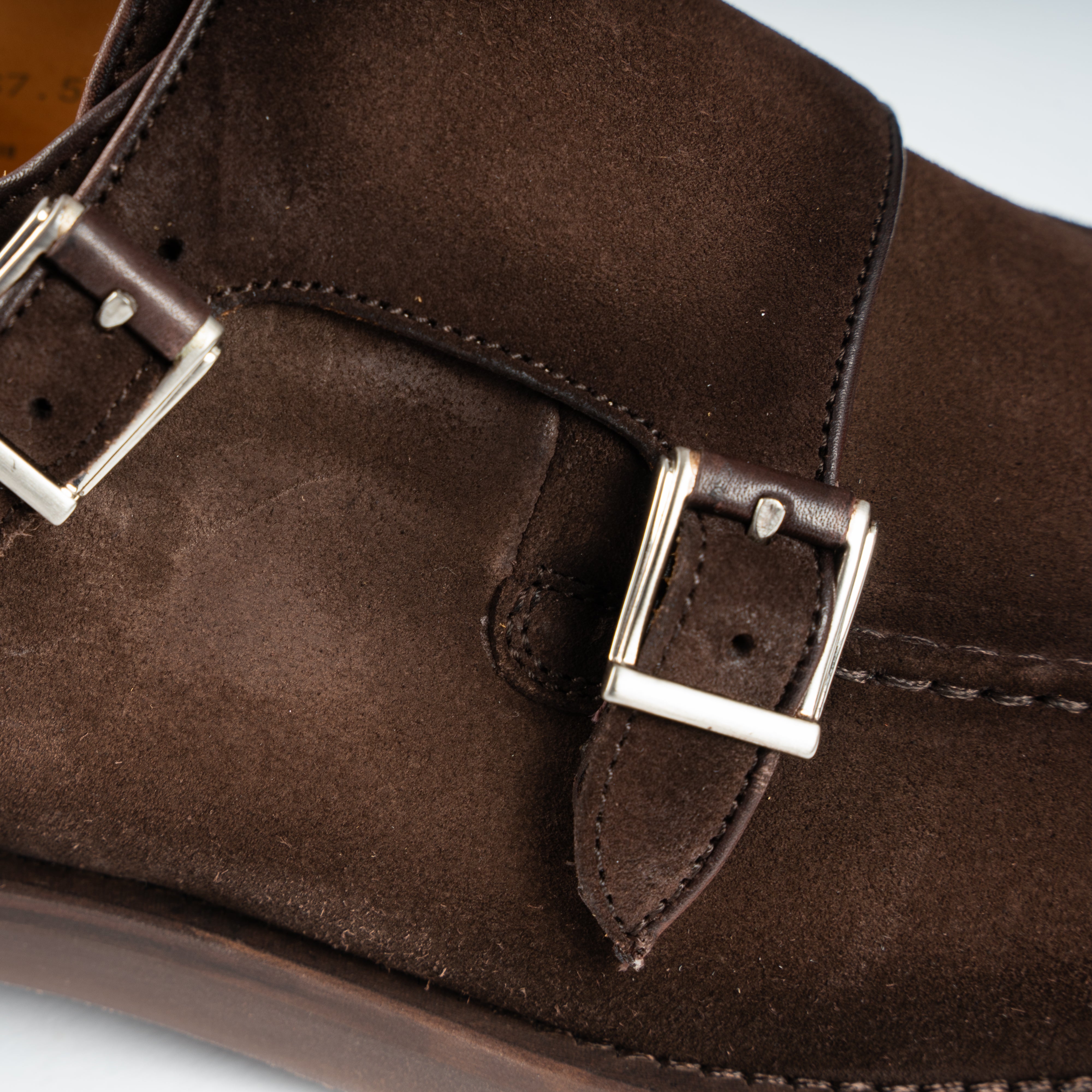 Magnanni Dubbele Gespschoen Bruin Suede