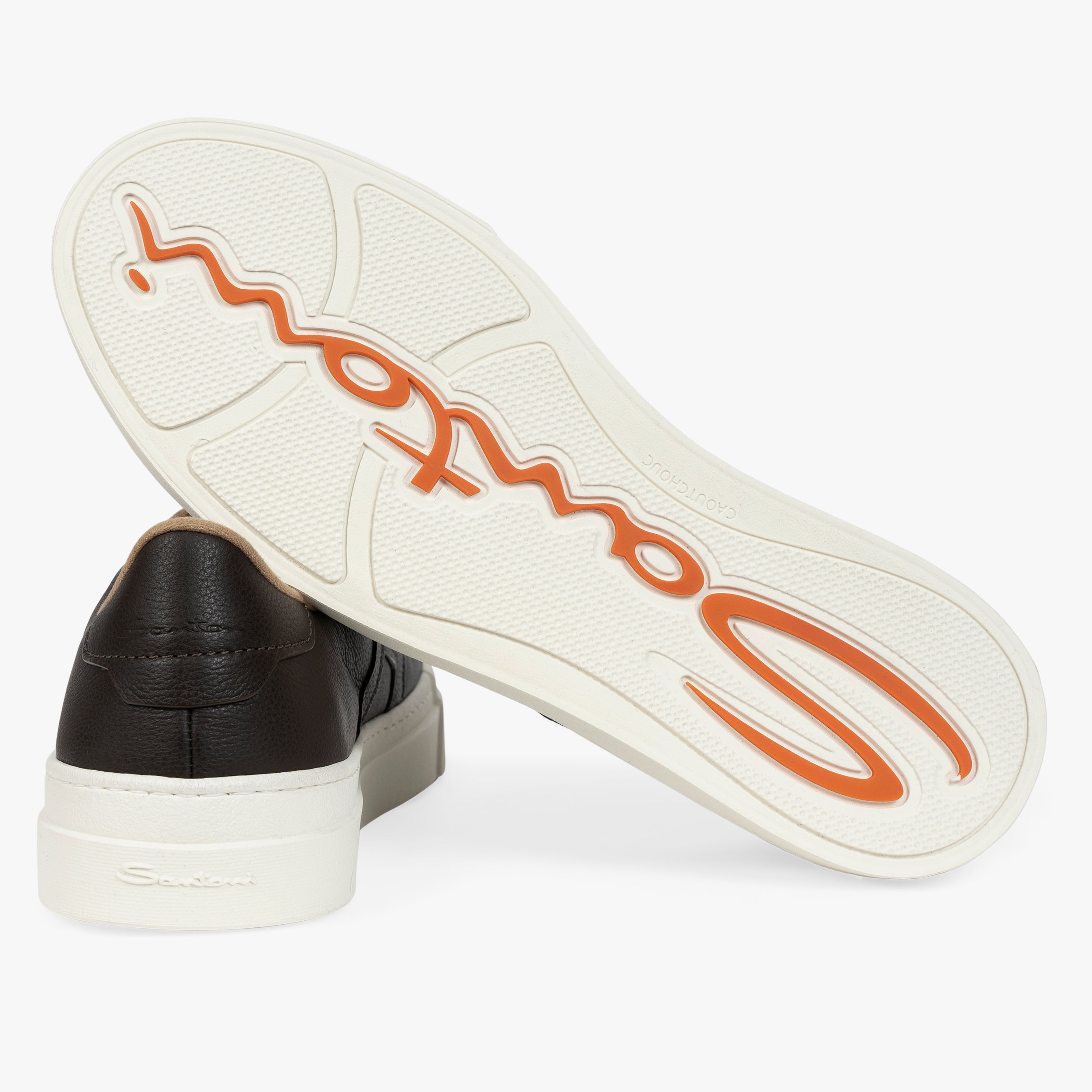 Santoni Sneaker Donkerbruin | Double Buckle